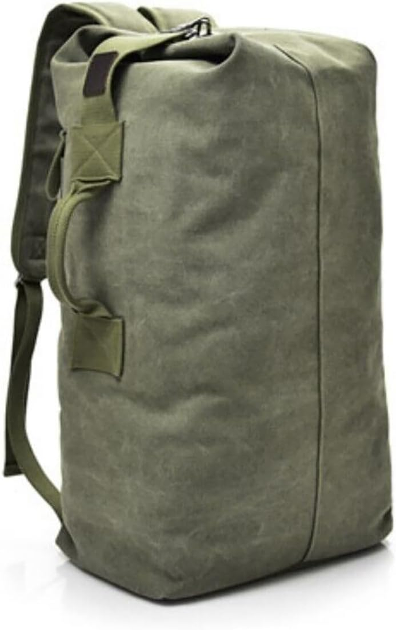 AIMALL Men'S Fashion Canvas Backpack, Large Capacity Travel and Outdoor Sports Bag, Available in Small and Large Sizes