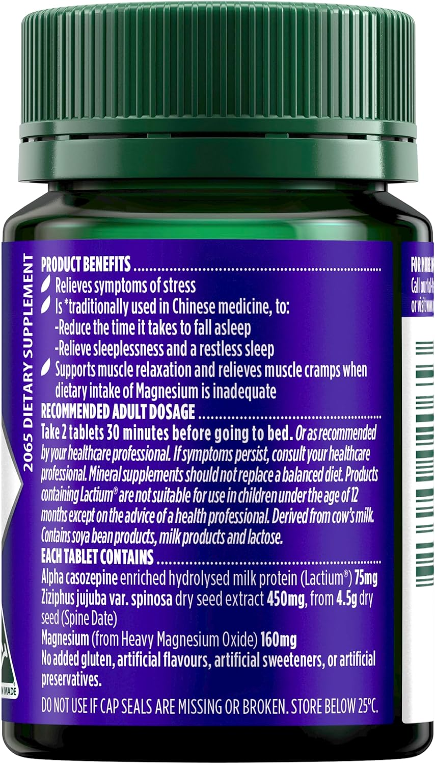 Nature'S Own Complete Sleep plus Magnesium 30 Tablets image number 5