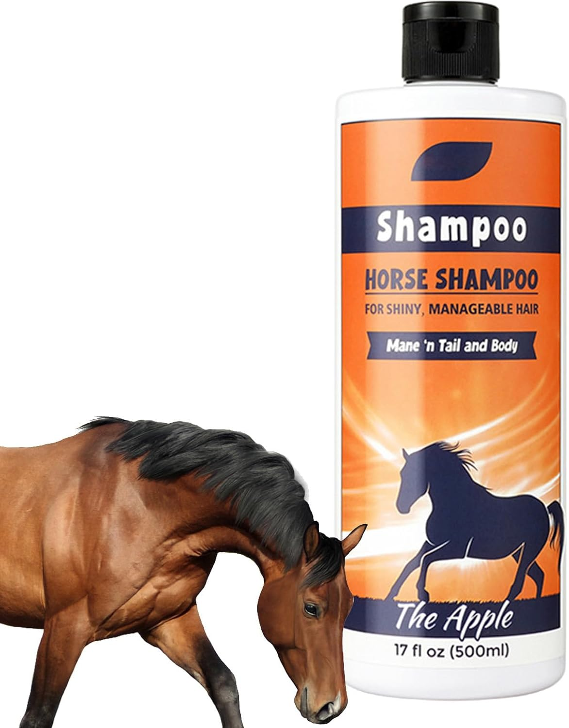 Horse Shampoo Conditioner - 500 Ml Coat Cleaner Shower Gel, Smoothing the Care Solution, Moisturising Shower Gel, Deep Moisture Retention Shampoo for Human Hair, Dog Wasc image number 6