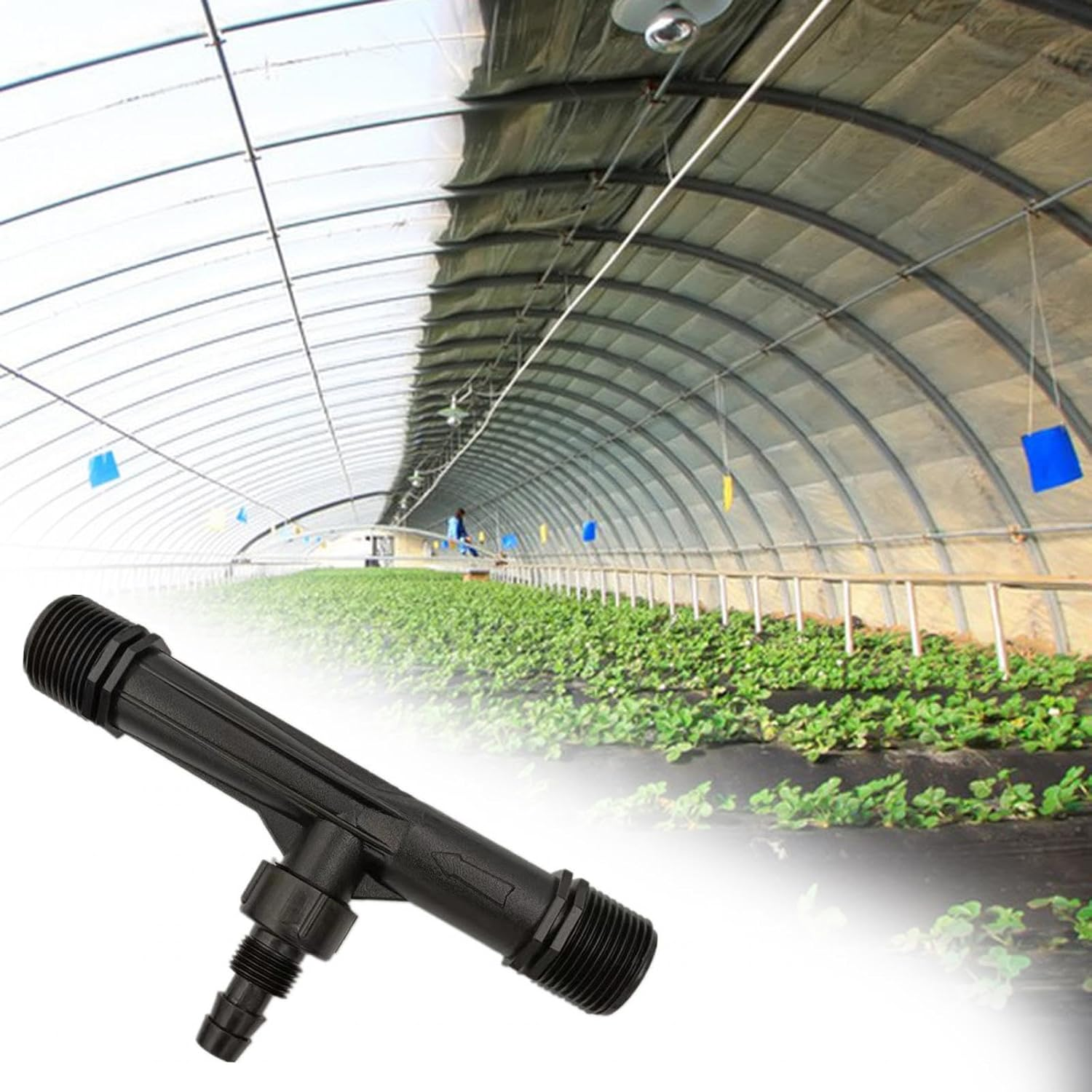 Fenteer Venturi Fertilizer Injector Fertiliser Mixer Water Supply Drip System Easy Connection Irrigation Device Tube for Agricultural Greenhouse, 1 Inch image number 5