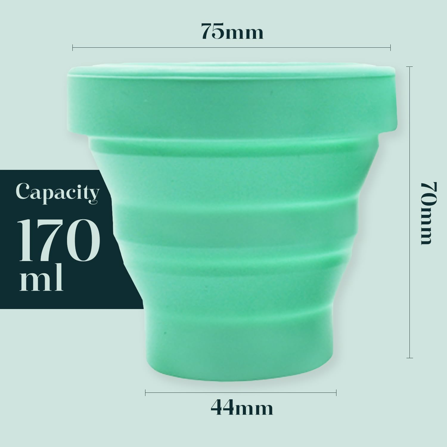 SHORDY Menstrual Case Holder for Sterilization, Collapsible Silicone Container - Boil, Sterilize & Store Your Period Cups, Microwave-Friendly & Foldable, Sustainable & Compact, Ideal for Travel