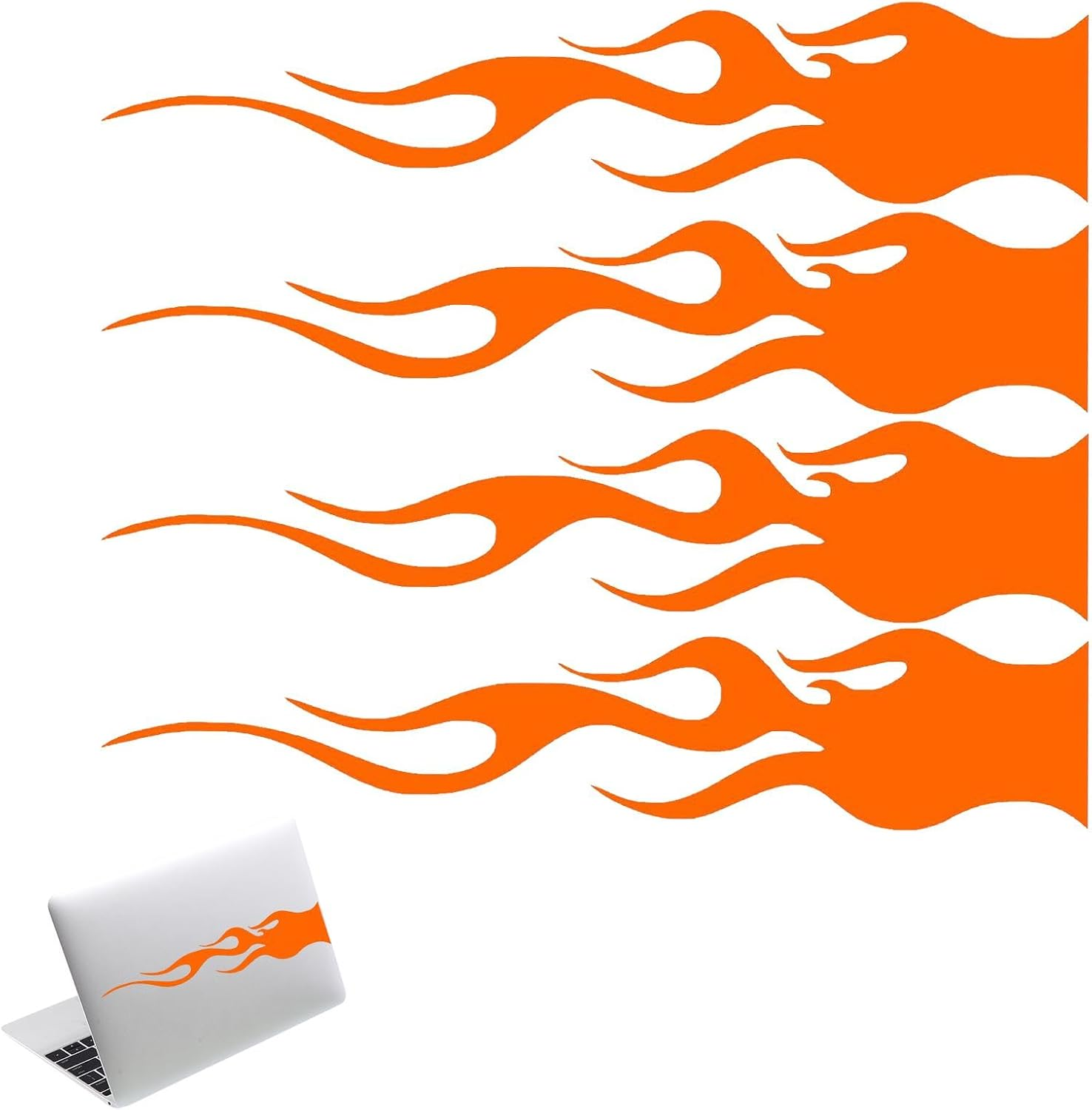 Flame Decals for | Flame Sticker Motorcycle Decals,Car Body Decals Flame Shape Unique Car Decals Car Accessories for Window Bumper Laptop Bottle Glass