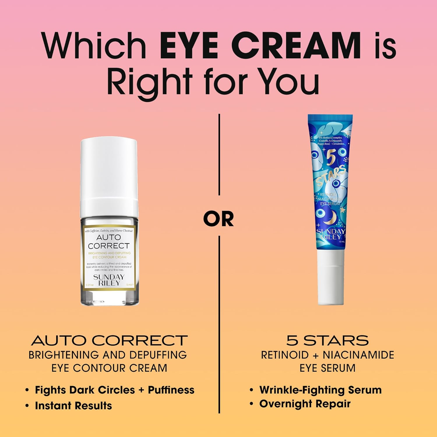 Sunday Riley Auto Correct Brightening and Depuffing Eye Contour Cream image number 4