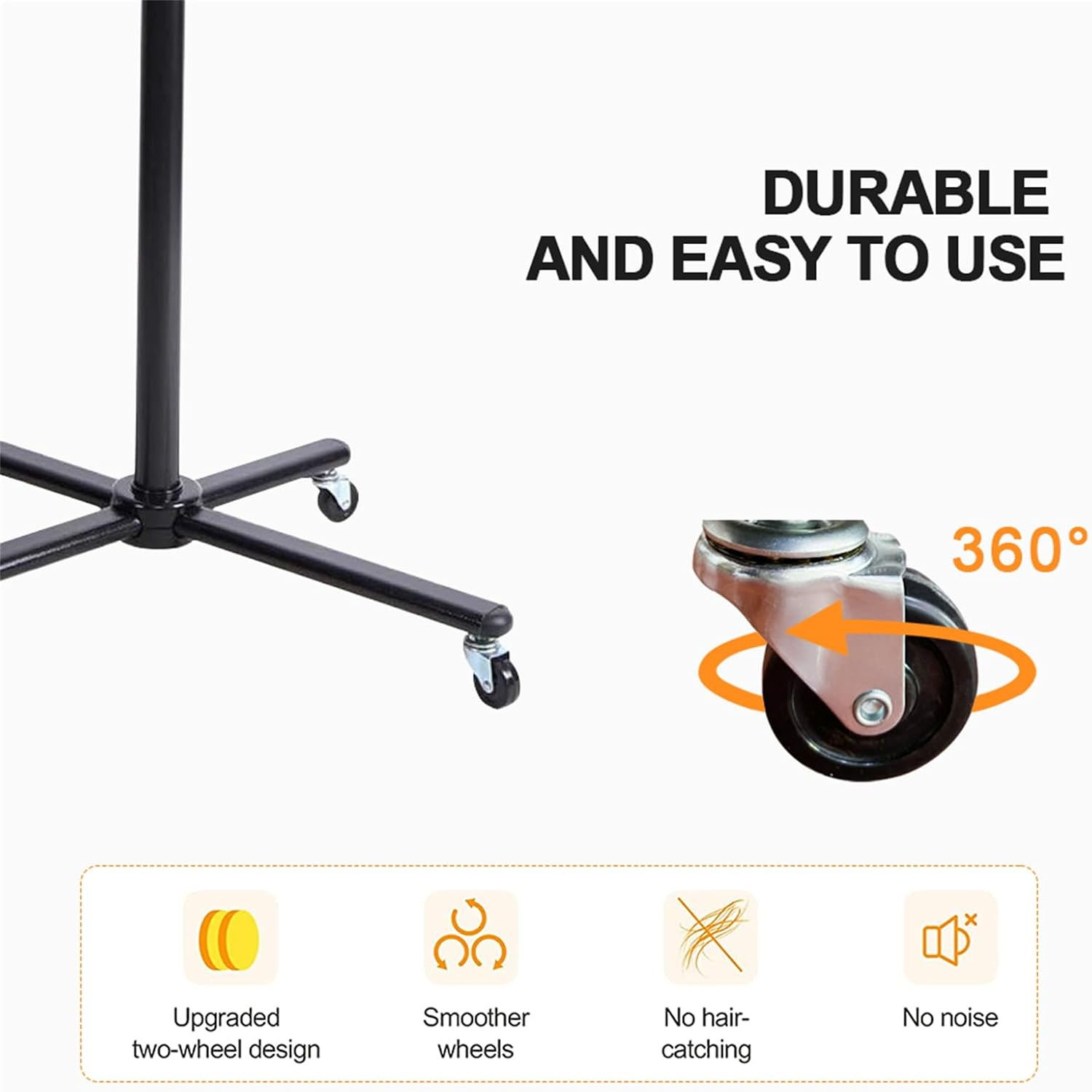 1 PC Standing Hair Dryer Accelerator Colour 360 Rotating Halo Rolling Adjustable Height 110-165Cm Salon Equipment 2.2M Cord Length Timed Temperature Adjustment