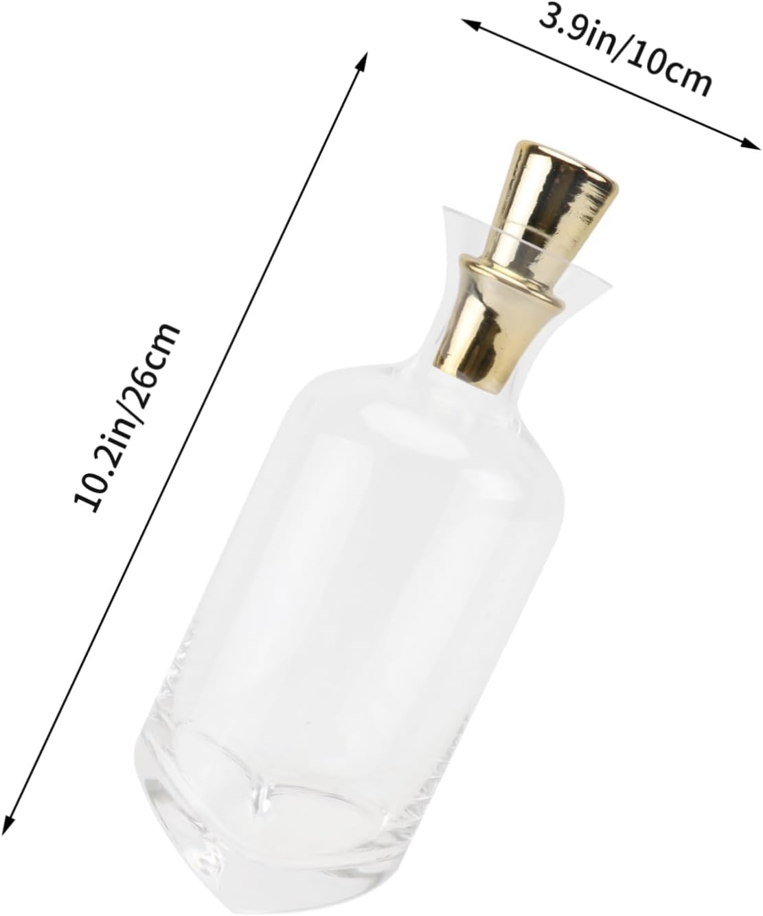 TOPPERFUN 1Pc Creative Inclined Transparent Wine Decanter Premium Glass Wine Container Stylish Modern Design for Home Decor Elegant Dining Experience image number 2