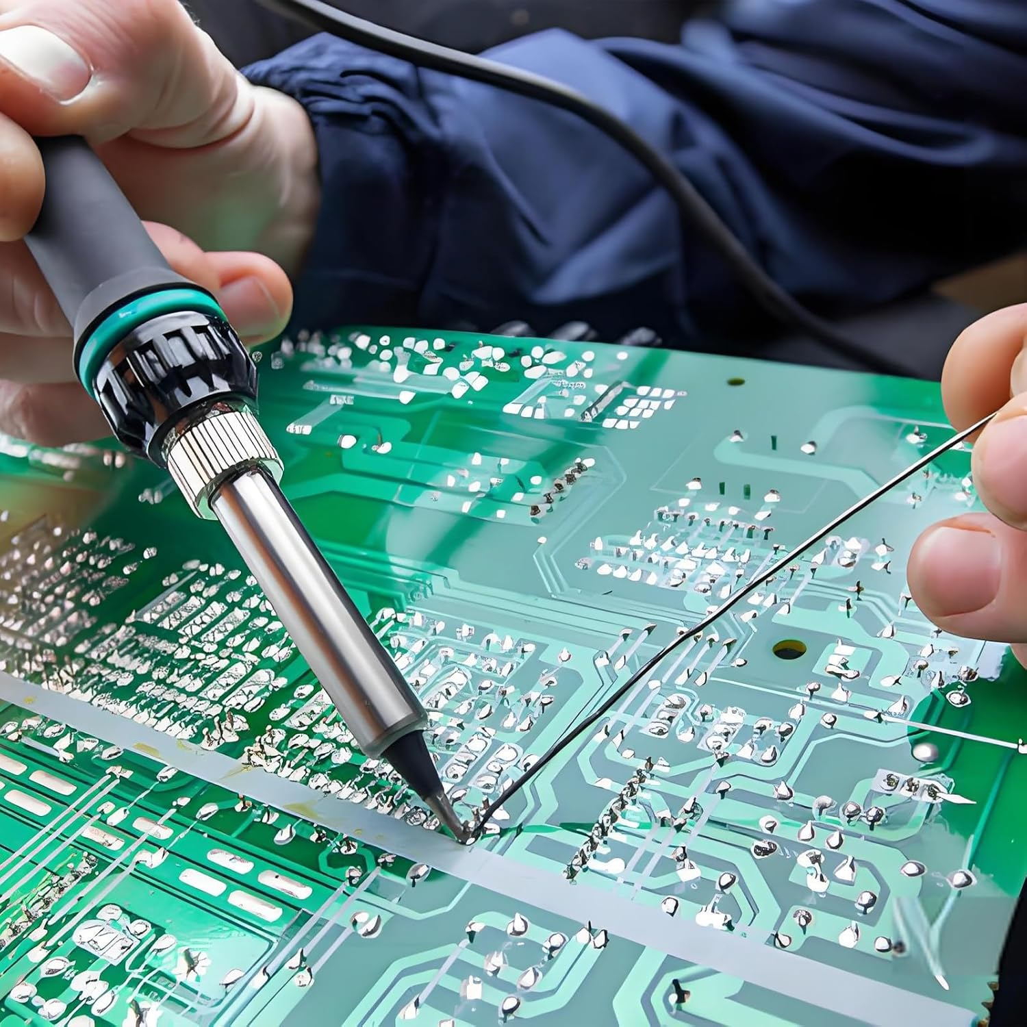 Ietong Solder Wire Lead Free, 0.8Mm Rosin Core Solder Tin Soldering Wire 100G, Sn99.3 Cu0.7 for Electrical PCB Circuit Board, DIY, Home Improvement Electrical Soldering