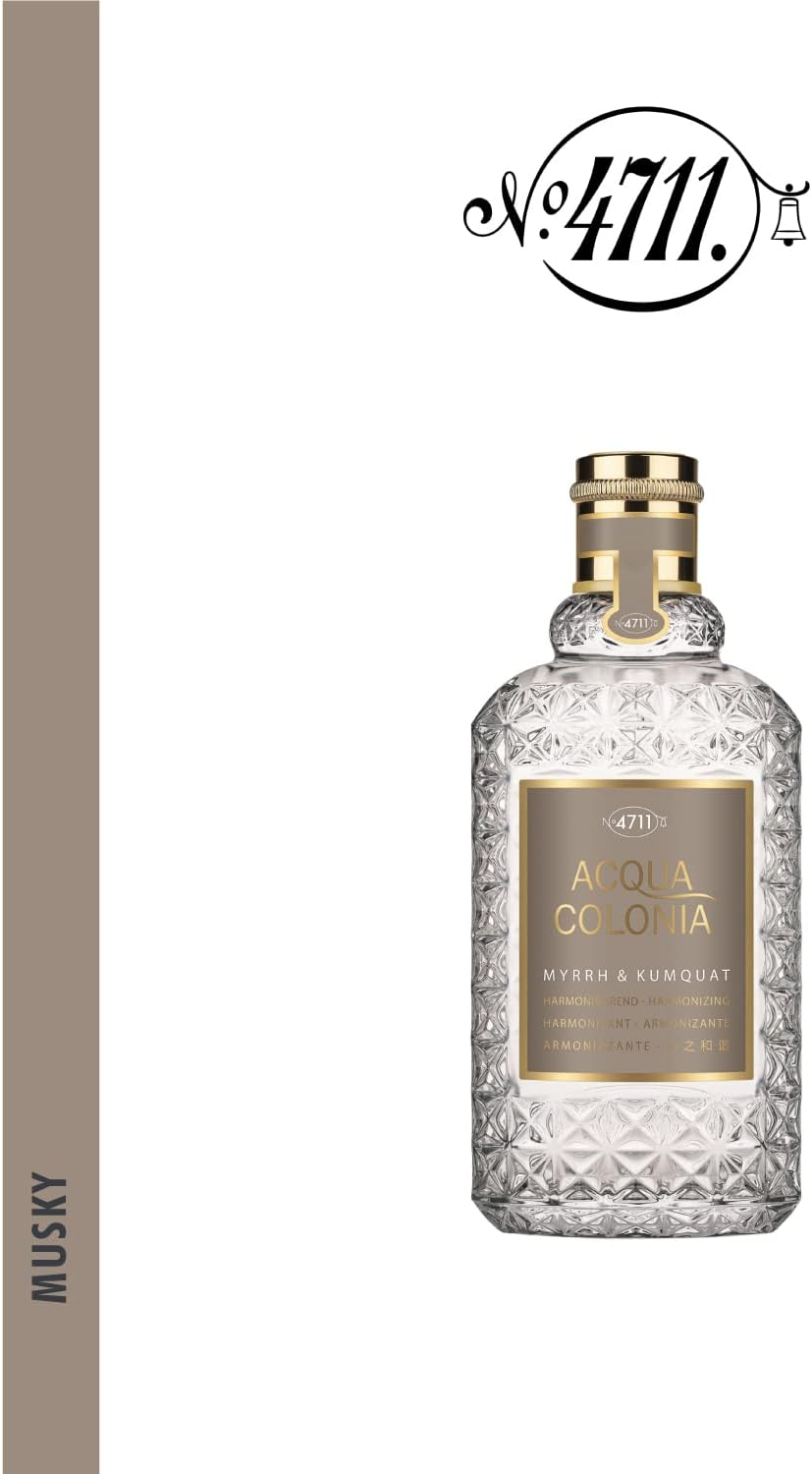 Muelhens 4711 Acqua Colonia Myrrh and Kumquat Eau De Cologne for Unisex 170 Ml