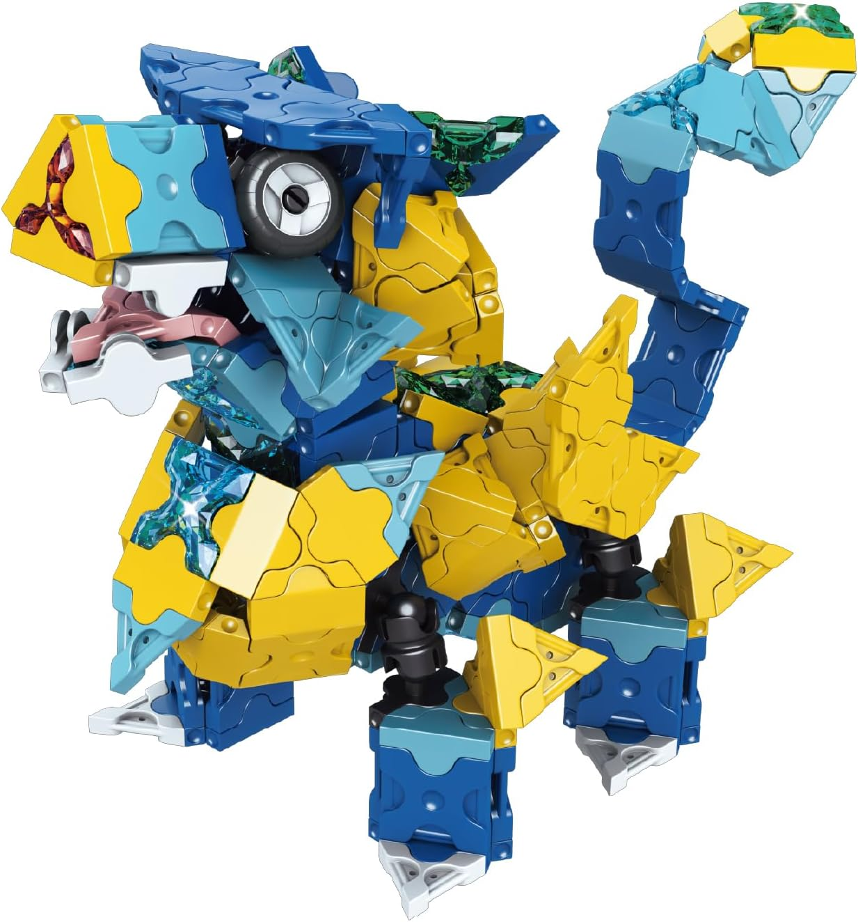 Yoshiritsu Laq Mystical Beast Jewel Blue Dragon (360 Pcs + SP38 Pcs) L009463