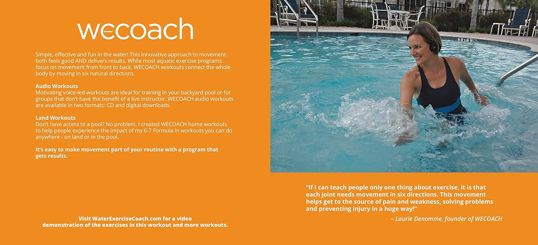 Water Aerobics & Exercise Workout #1 UPPER BODY INTERVALS (AUDIO CD) Core & Cardio Series image number 2