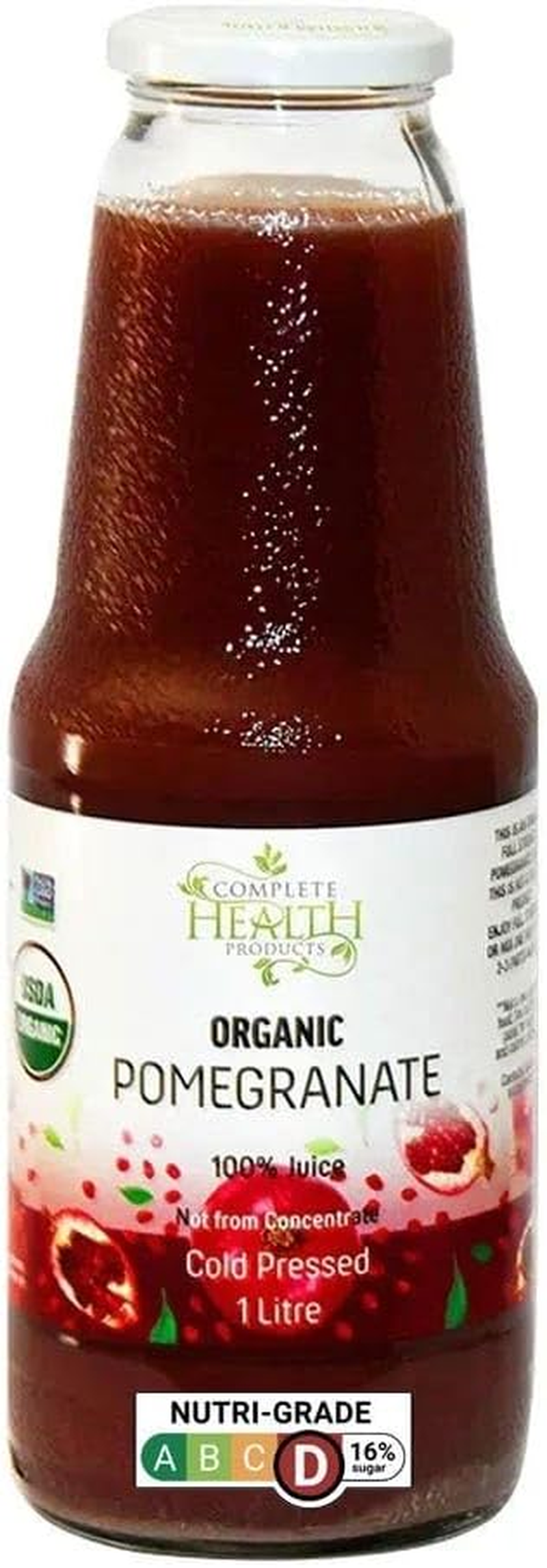 Complete Health 100% Organic Pomegranate Juice 1 Liter
