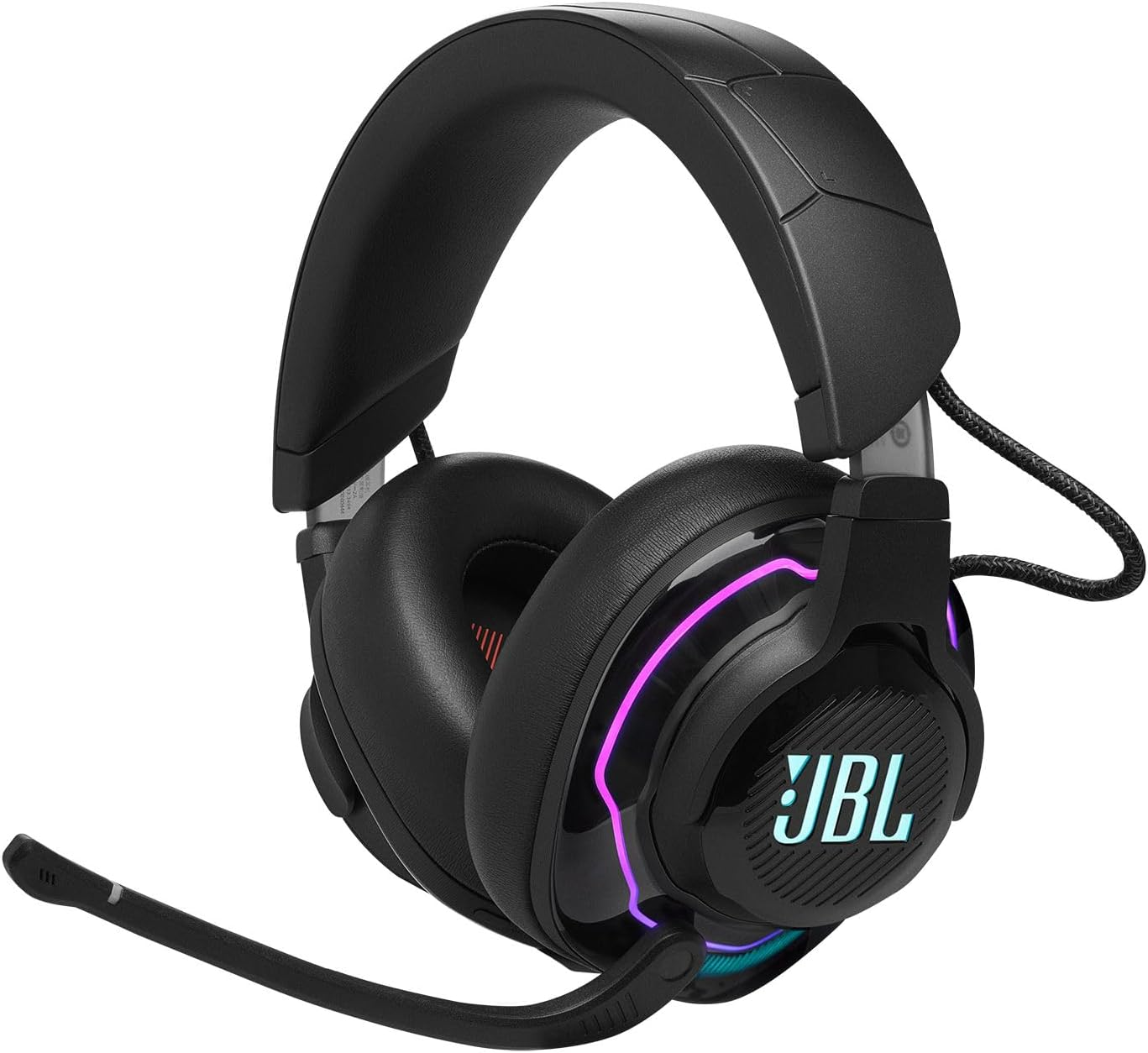 JBL Quantum 910 Wireless, with Head-Tracking Enhanced Quantumsphere 360 on Your PC, Quantumspatial 360 on Your Console, Hi-Res Certified JBL Quantumsound Signature, Black image number 4
