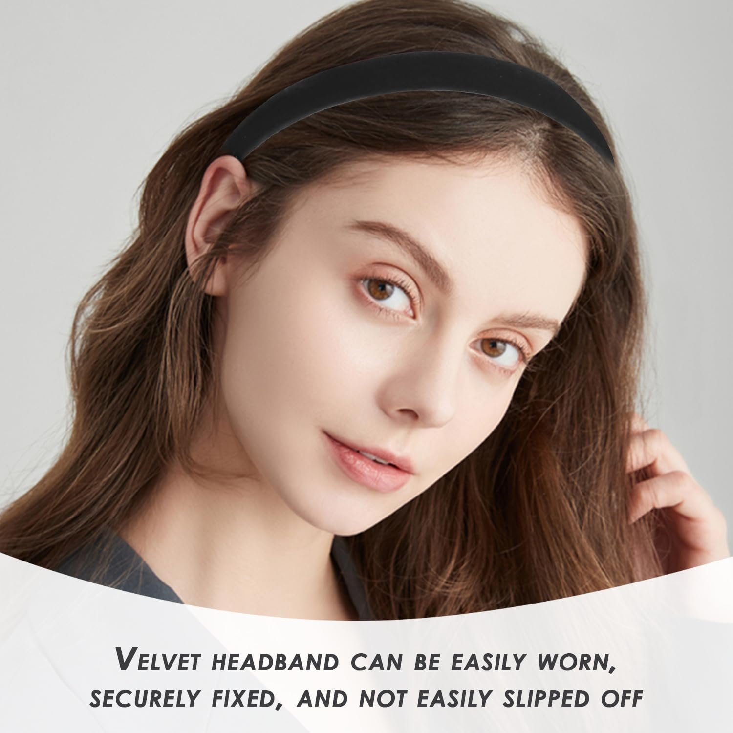 Pack of 2 Velvet Headbands, 2 Pieces Hair Pins, Girls Headband Decoration, Clothing Accessories, Hair Accessories, Simple and Fashionable Hair Bands, Headband Jewellery image number 4