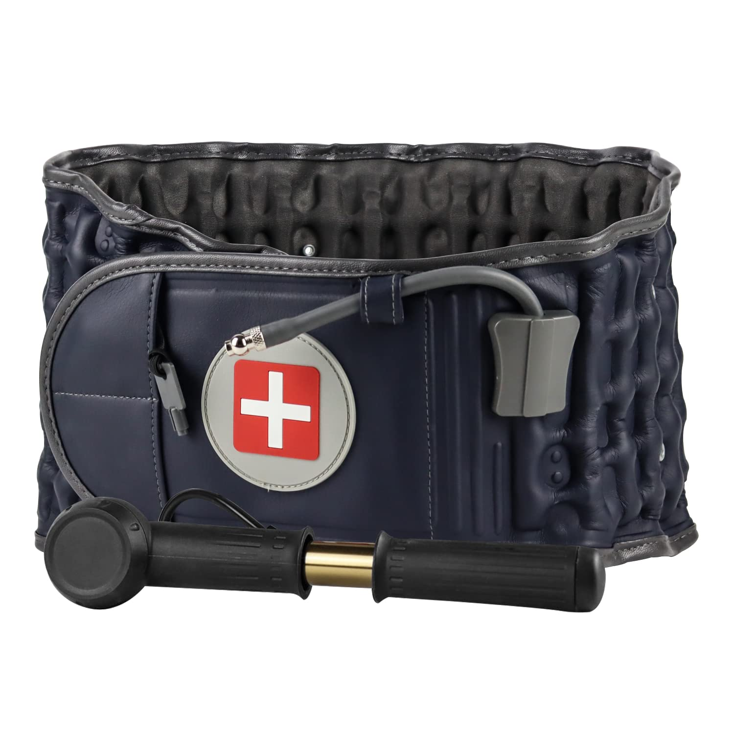 Decompression Back Belt Lumbar Spine Support for Lower Back Pain Relief - Inflatable Back Brace with Hand Pump, One Size Fits 29-49 Waist