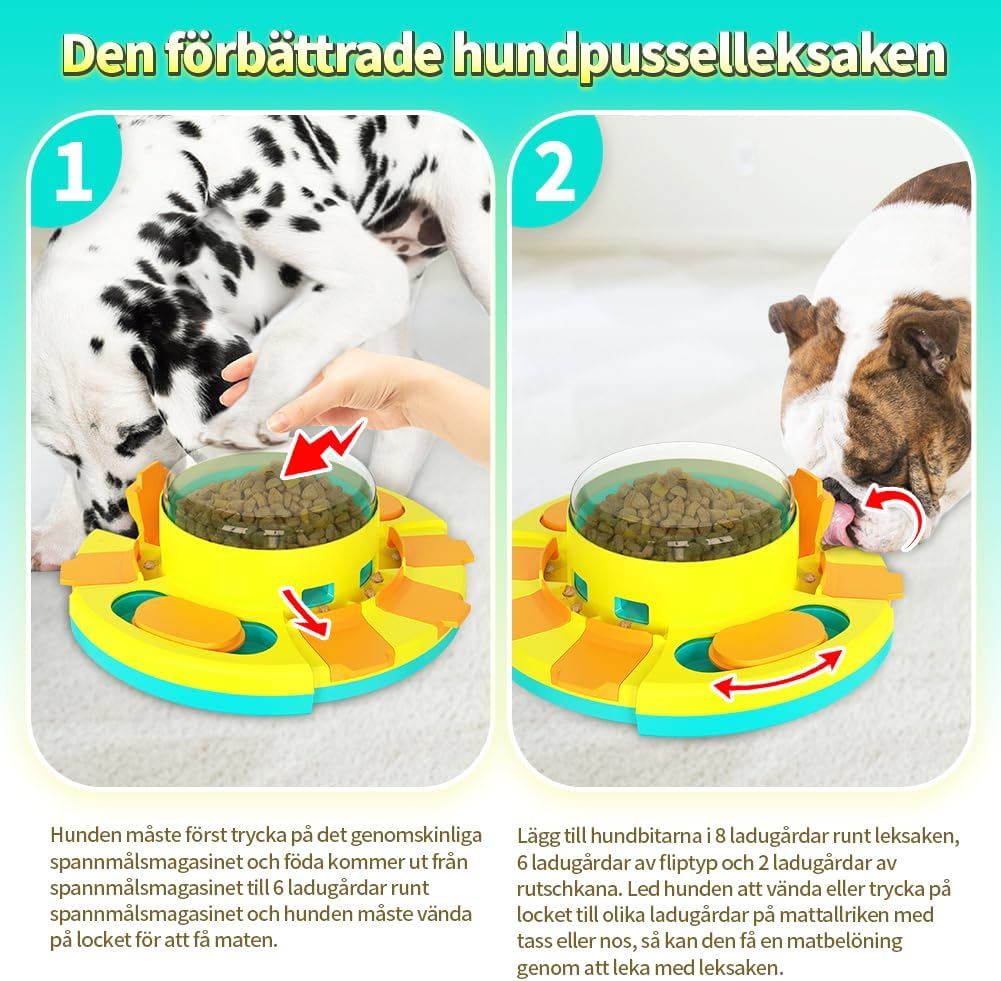 CAROZEN Dog Toy Intelligence, Interactive for Small, Medium and Large Dogs to Train Fun When Feeding, Improve Dog Intelligence image number 2