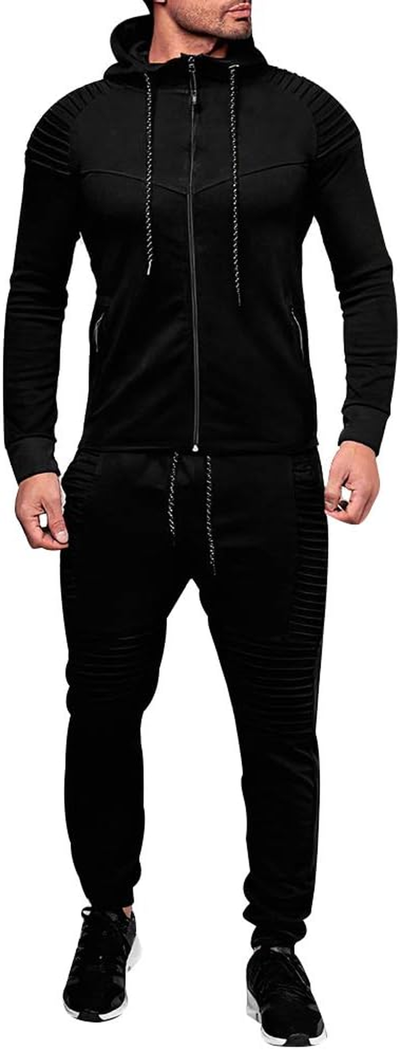 Amropi Men'S Jogging Suit, Tracksuit, Sportswear, Men'S Sweat Jacket and Tracksuit Bottoms, Sports Suit