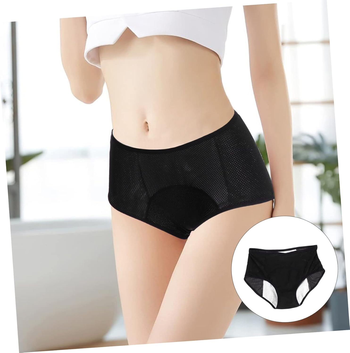 Menstrual Pants for Women Comfortable Leakage Menstruation Underpants with Breathable Durable and Safe for Everyday Use image number 5