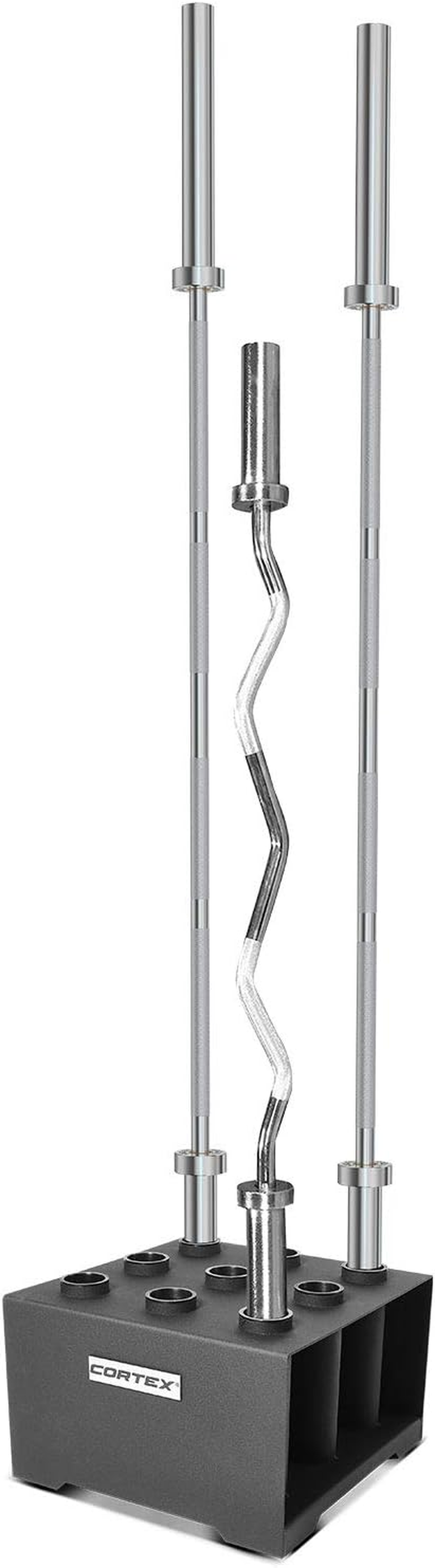 CORTEX Olympic Barbell Holder 9 Nine Sections Bars Weights Home Gym Storage image number 3