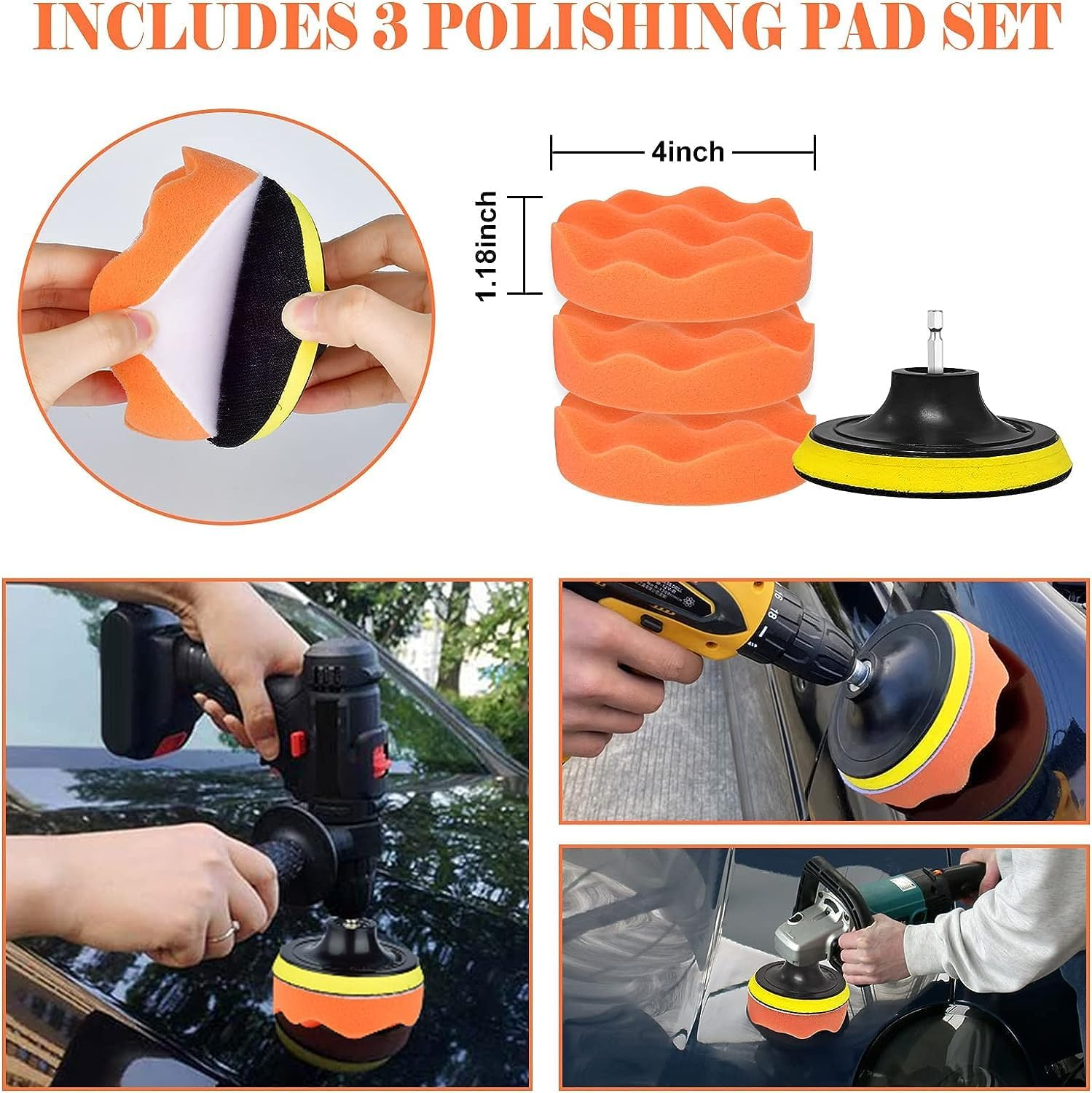 30 Pcs Car Cleaning Kit Interior Detailing Brush Kit, Car Detailing Drill Brush Set with Cleaning Gel, Microfiber Towels and Wax Sponge, for Car Interior Exterior Cleaning, Dashboard, Wheel image number 5