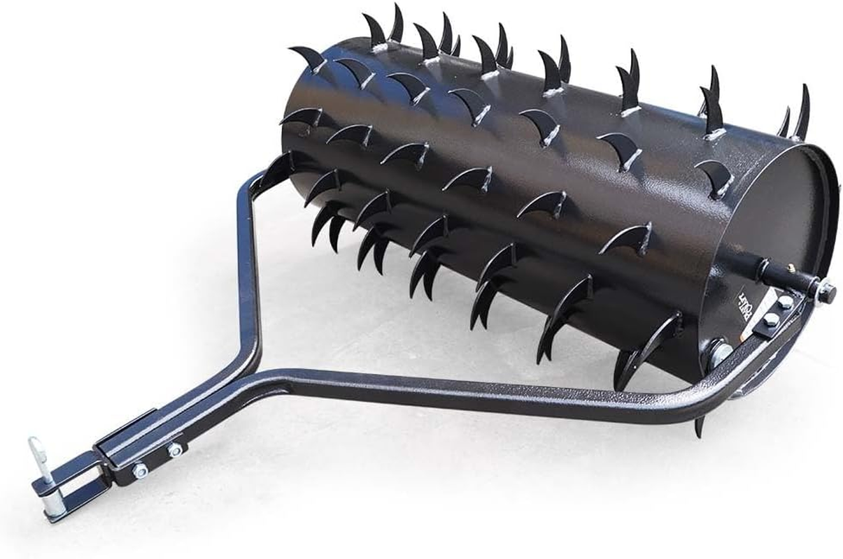 Plantcraft Tow behind Lawn Roller Spike Aerator 36" Wide, Universal Hitch for Ride on Mower, Garden Tractor image number 2