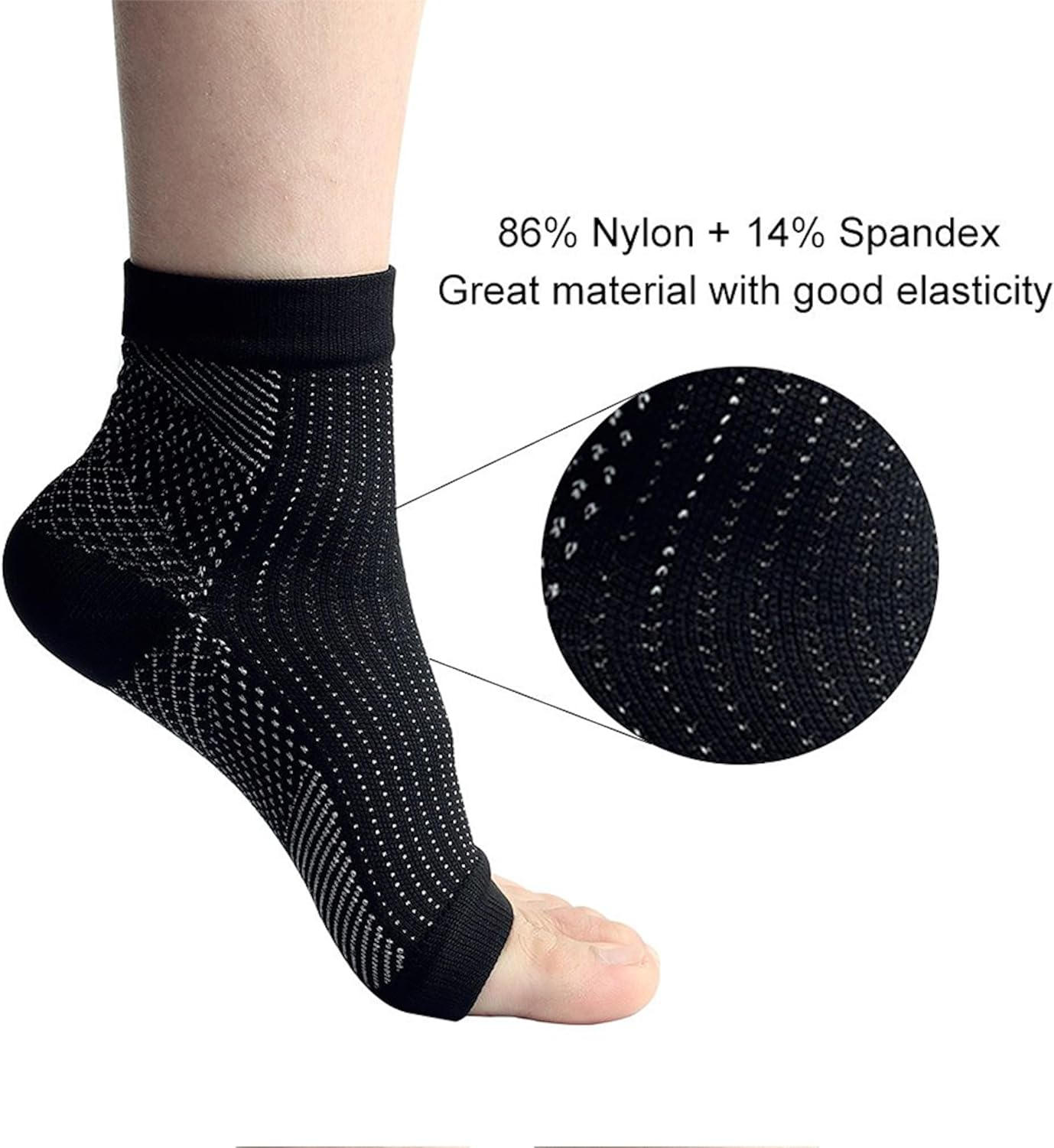 Plantar Fasciitis Socks with Arch Support, Foot Care Ankle Brace Ankle Support Compression Sleeve Socks, Eases Swelling & Heel Spurs, Ankle Brace Support, Increases Circulation