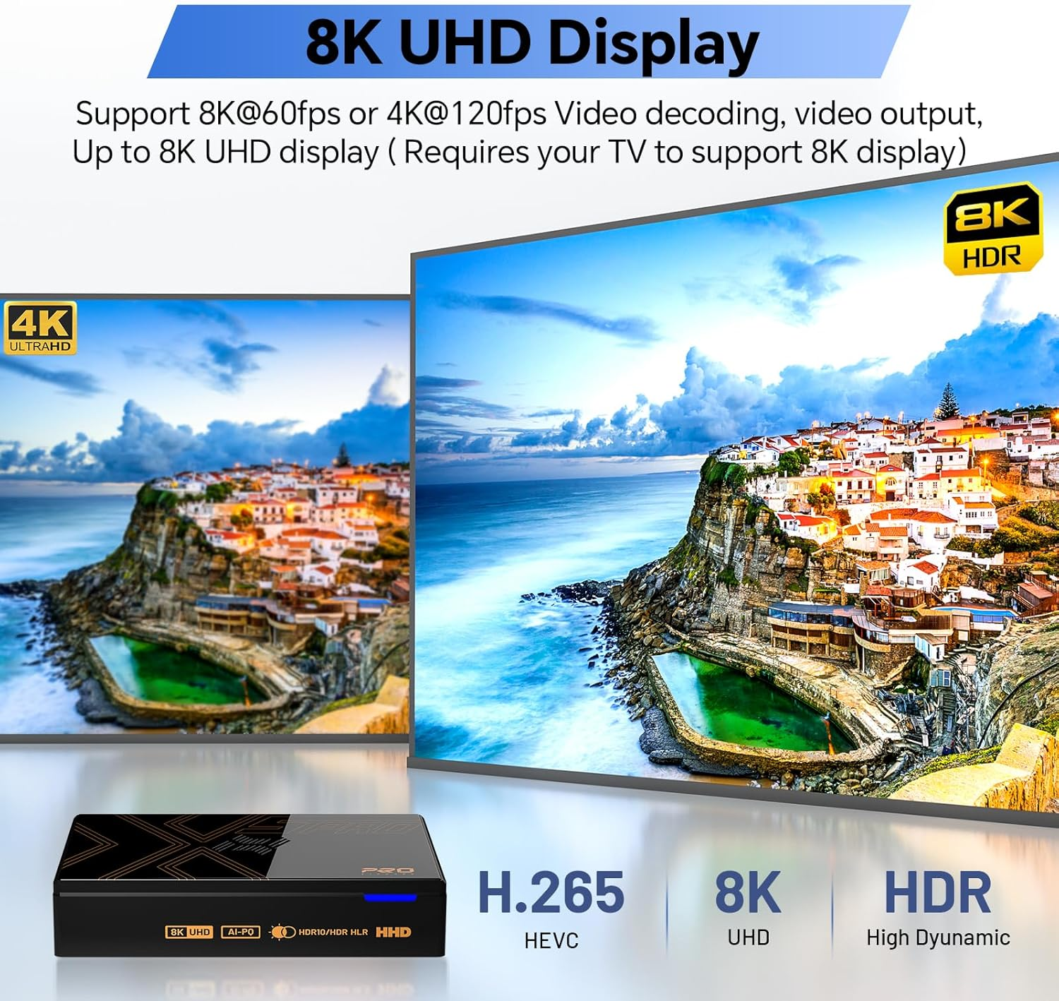 Kinhank Super Console X5 PRO Video Game Consoles with 16000+ Games,Android 12 OS, 8GB+64GB Emulator Console Support AV1, Wifi 6 BT 5.0, RK3588S Chipset, Wireless Controller,8K UHD Output image number 2