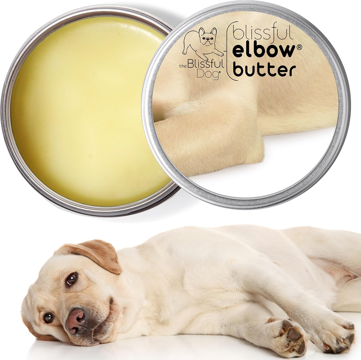 The Blissful Dog Elbow Butter, Moisturizer for Dry, Cracked Elbow Calluses, Versatile Dog Balm, Lick-Safe Elbow Balm for Dogs, 2 Oz. image number 6