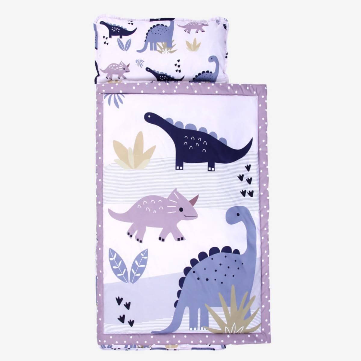 Toddler Nap Mat with Pillow and Blanket, Extra Large 115X65Cm Sleeping Bag, Washable, Light, Easy to Roll Up, Perfect for Daycare, Preschool, Kindergarten, Travel image number 1