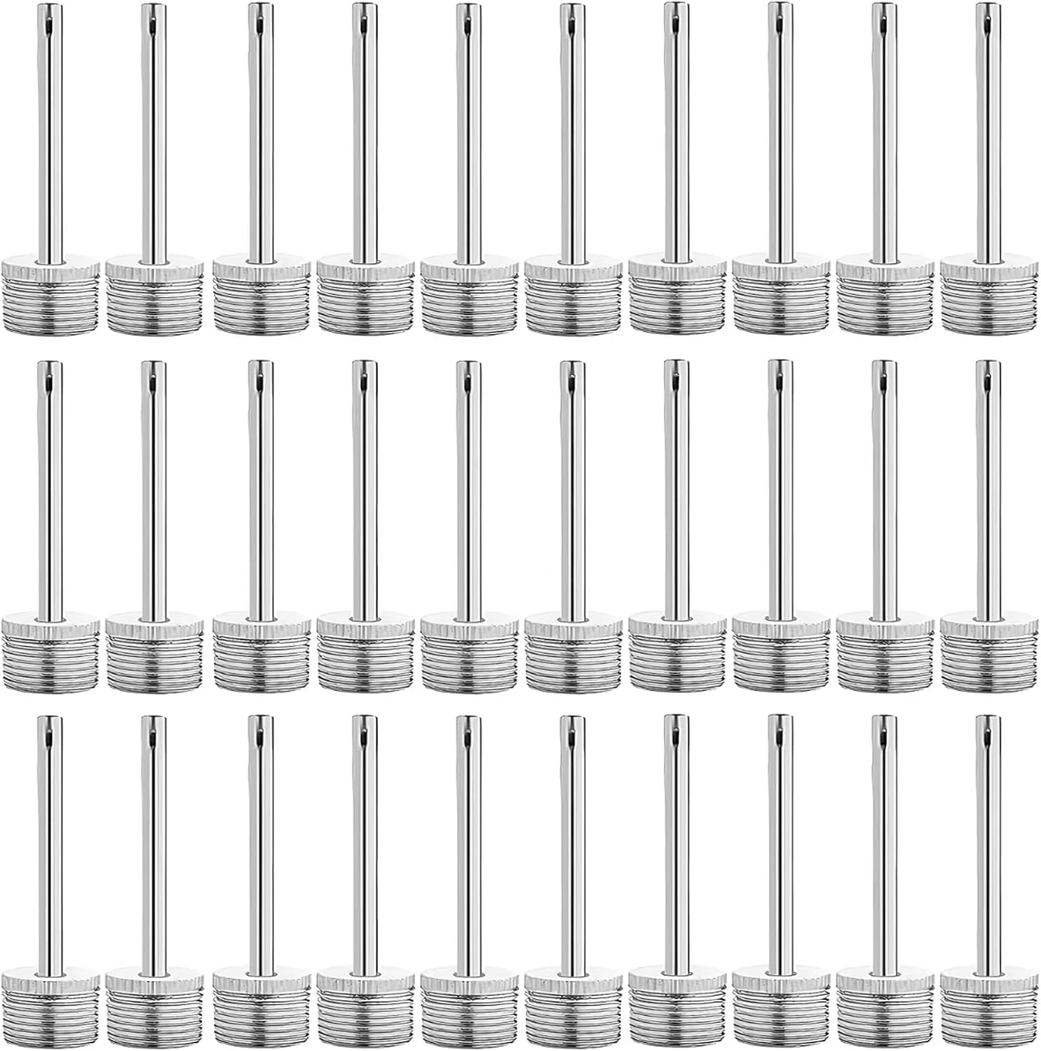 Ball Pump Inflation Needle,Universal Ball Pump Needles,30 Pcs Stainless Steel Air Pump Needles-For Basketball, Soccer, Rugby, Volleyball, Etc image number 3