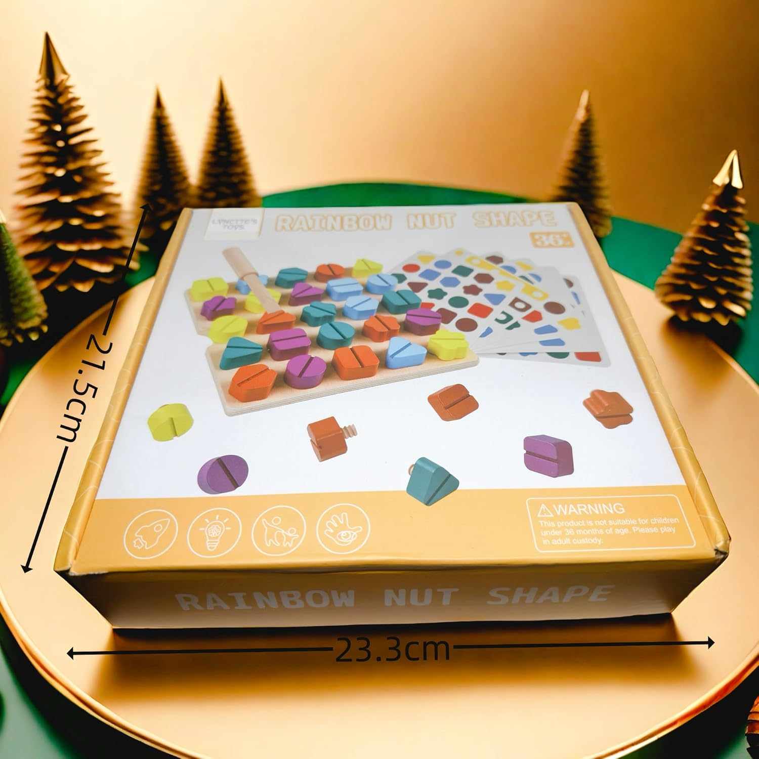 LYNETTE'S TOYS Montessori Screw Driver Board Set for Toddlers &ndash; Montessori Learning Toy for Toddlers 3+ | STEM Shape Sorter & Fine Motor Skills Activity | Safe, Durable, Travel-Friendly image number 2