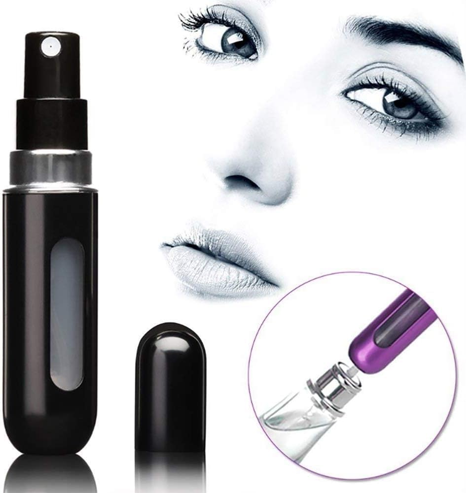 Ideal Swan Perfume Travel Refillable Bottle - Refillable Portable Perfume Atomizer， Mini Perfume Aerosol for Trip，Fragrance Empty Spray Bottle ，Scent Pump Case 4Pcs image number 4