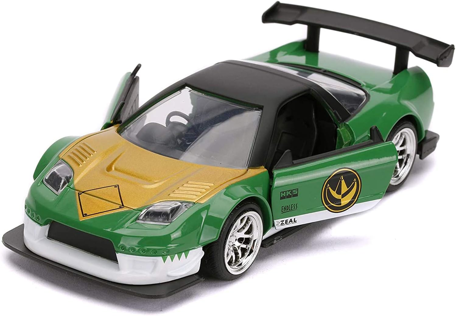 Jada Toys Power Rangers 1:32 Green Ranger 2002 Honda NSX Type-R Die-Cast Cars image number 2