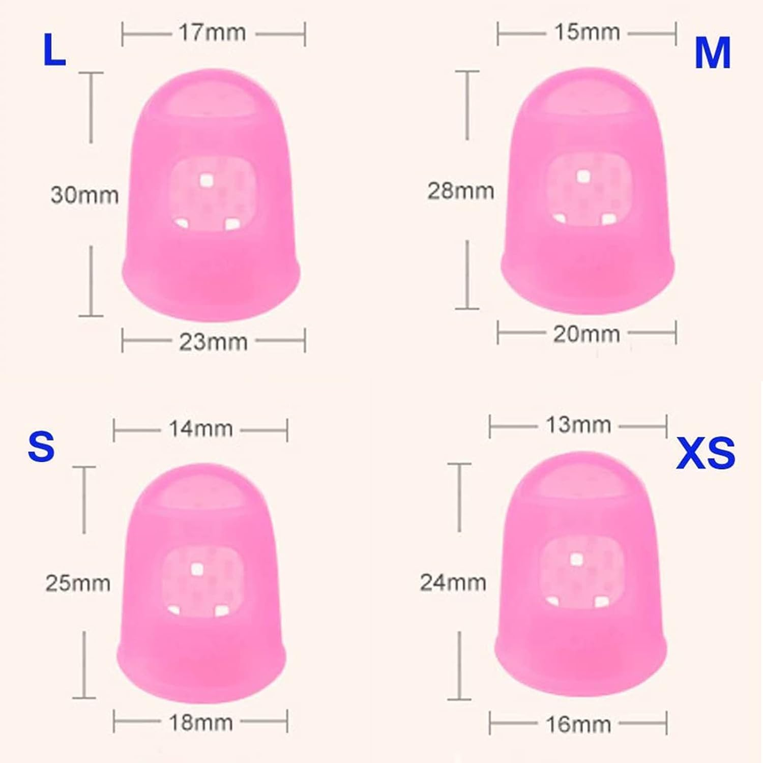 16Pcs Guitar Silicone Finger Protector,Color Fingertip Protection Covers Caps in 4 Sizes and 4 Colors for Beginner Playing Ukulele Electric Guitar image number 6