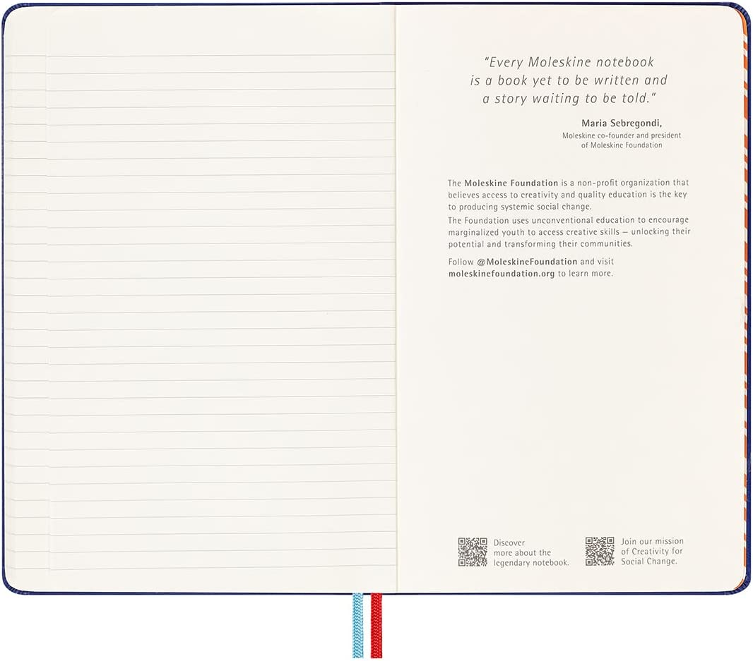 Moleskine - Limited Edition Missoni Notebook - Ruled - Large - Blue - Blue image number 6