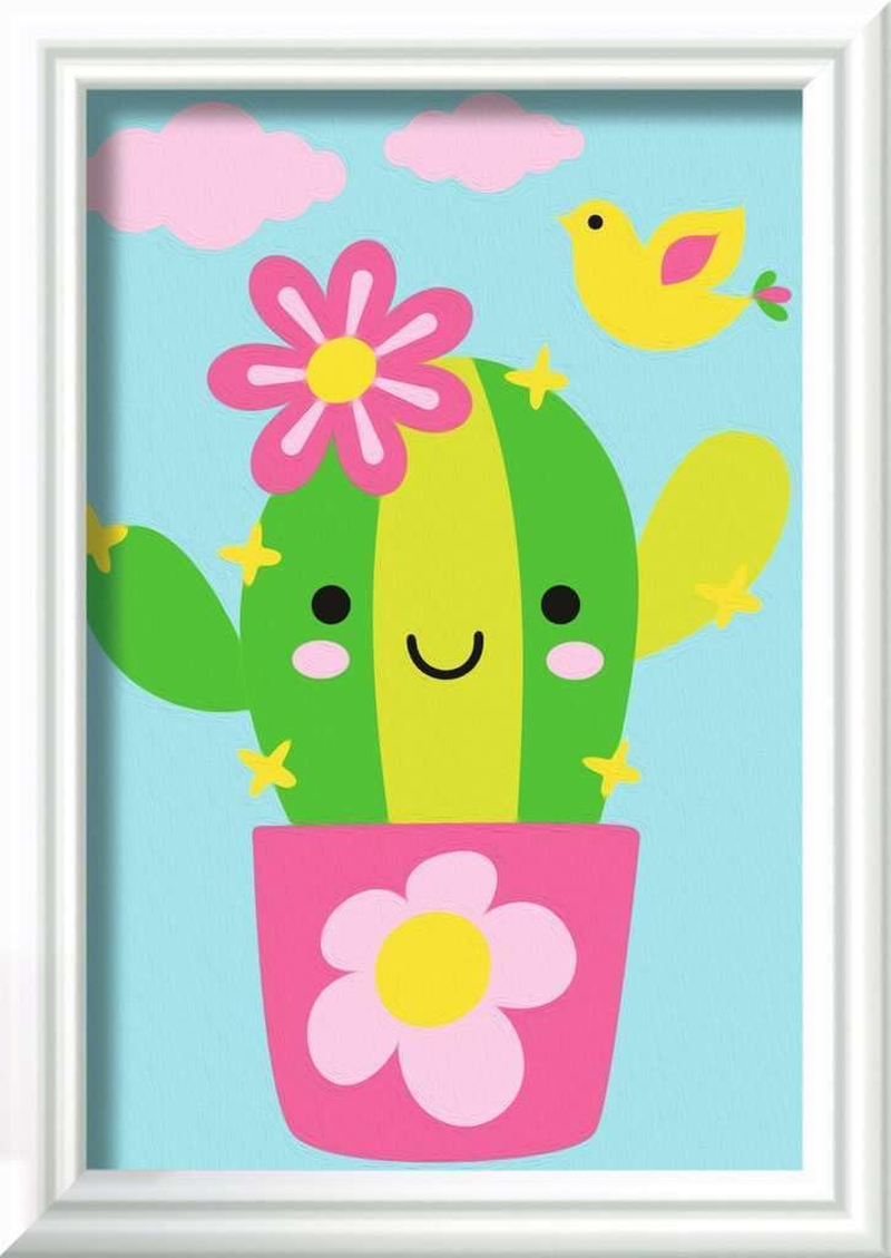 Ravensburger Malen Nach Zahlen 23634 - Kleiner Kaktus - Kinder Ab 7 Jahren image number 4