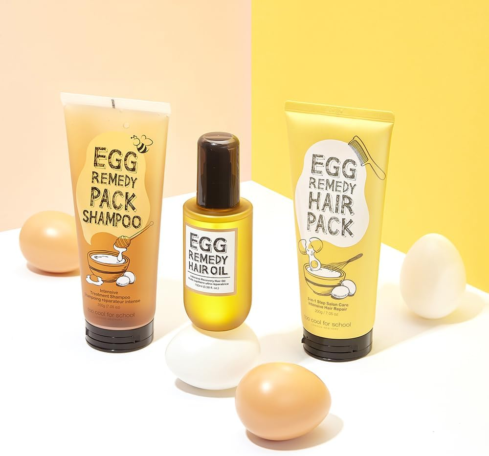 Body & Hair by Too Cool for School Egg Remedy Hair Oil 100Ml image number 3