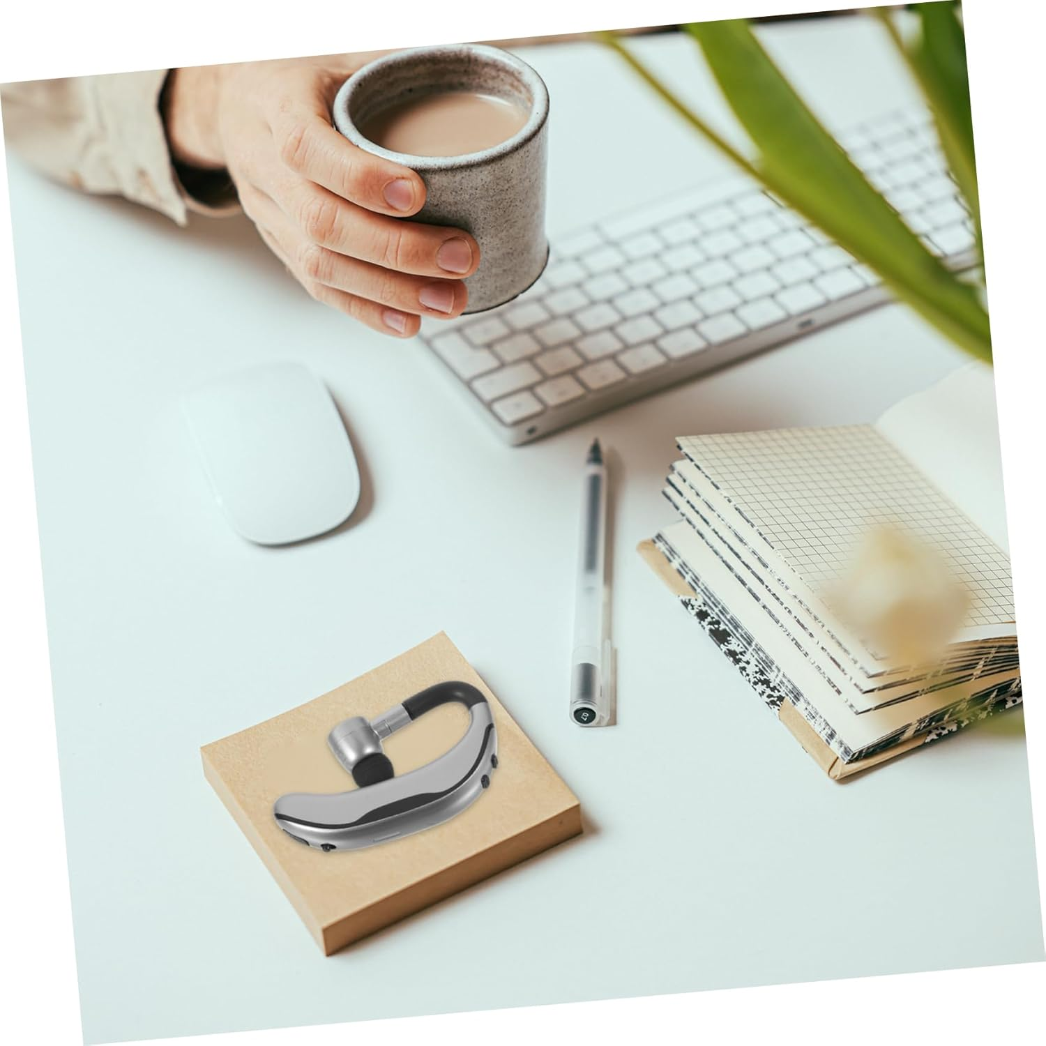 SHOWERORO Sports Headphones Wireless Earbuds Earphones Mic for Smart Phone Sweat Resistant for Workout Running Gym Use Comfort Fit Left Right Ear Wear image number 6