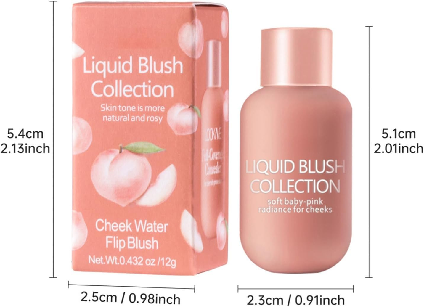 Yhong Cream Blush 12G Soft Matte Finish Liquid Blush Makeup Long Lasting Cheek Color for Daily Wear Rose Flush One Size image number 1