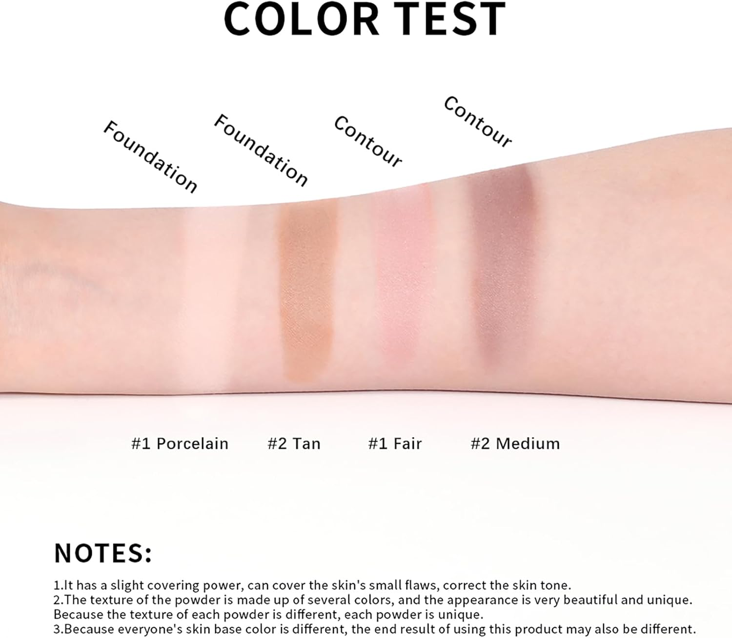 Foundation Fixing & Contouring, Available in 4 Shades, Semi-Matte Setting Powder with Soft-Focus Effect (#2 Medium, 11G) - 1 Fair image number 4