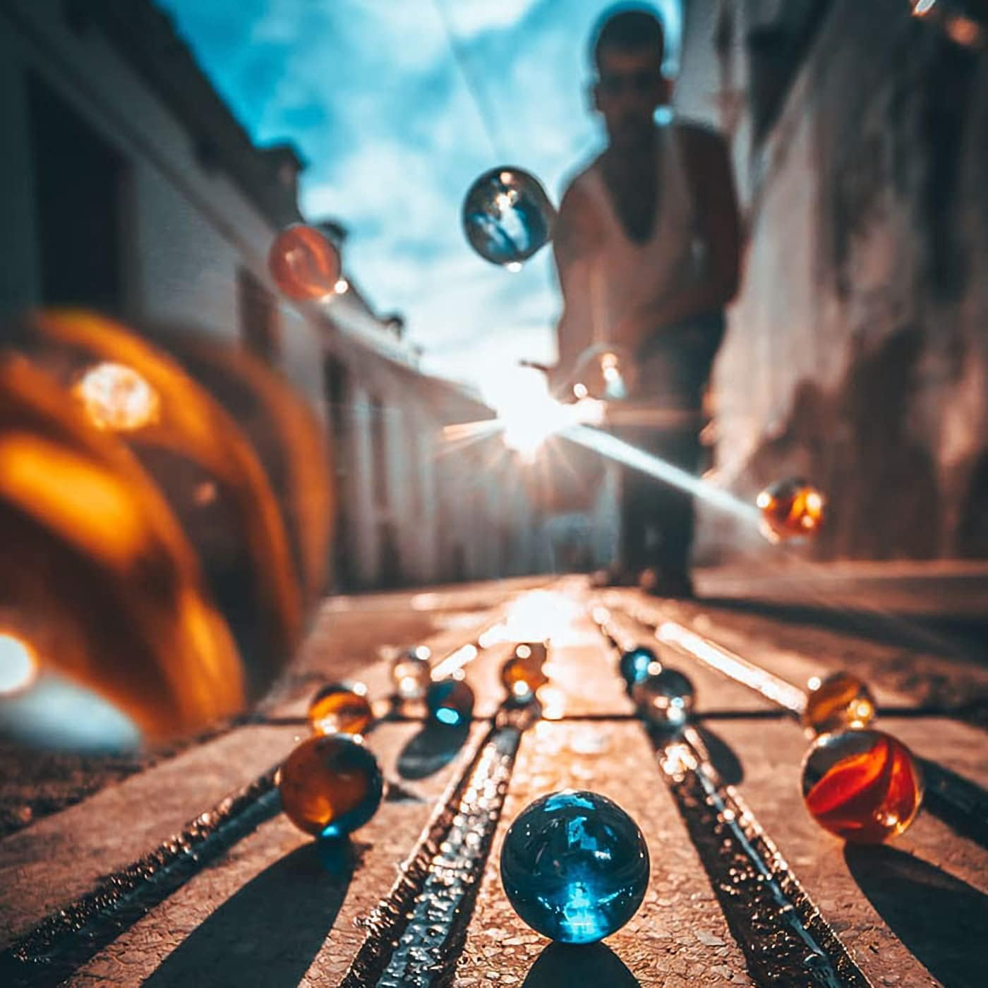 Colourful Glass Marbles,80 Pcs 16MM Mixing Marbles Bulk for Kids Marble Games DIY and Home Decoration(Solid Color)