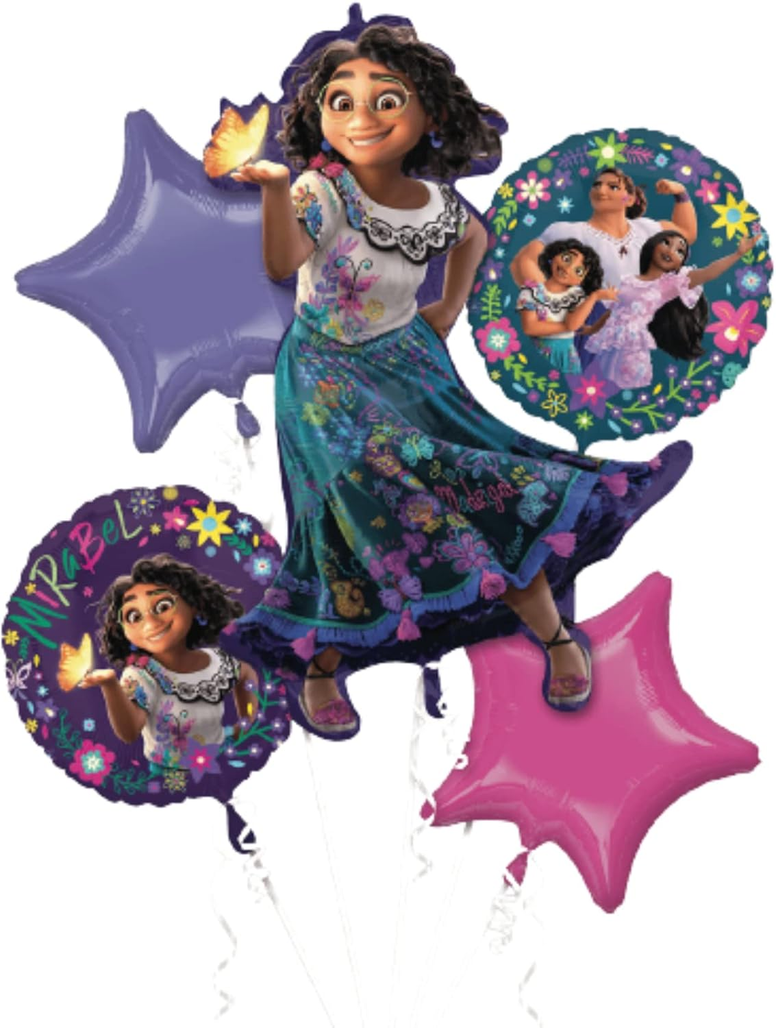 Anagram Encanto Foil Balloons Bouquet (Pack of 5) image number 1