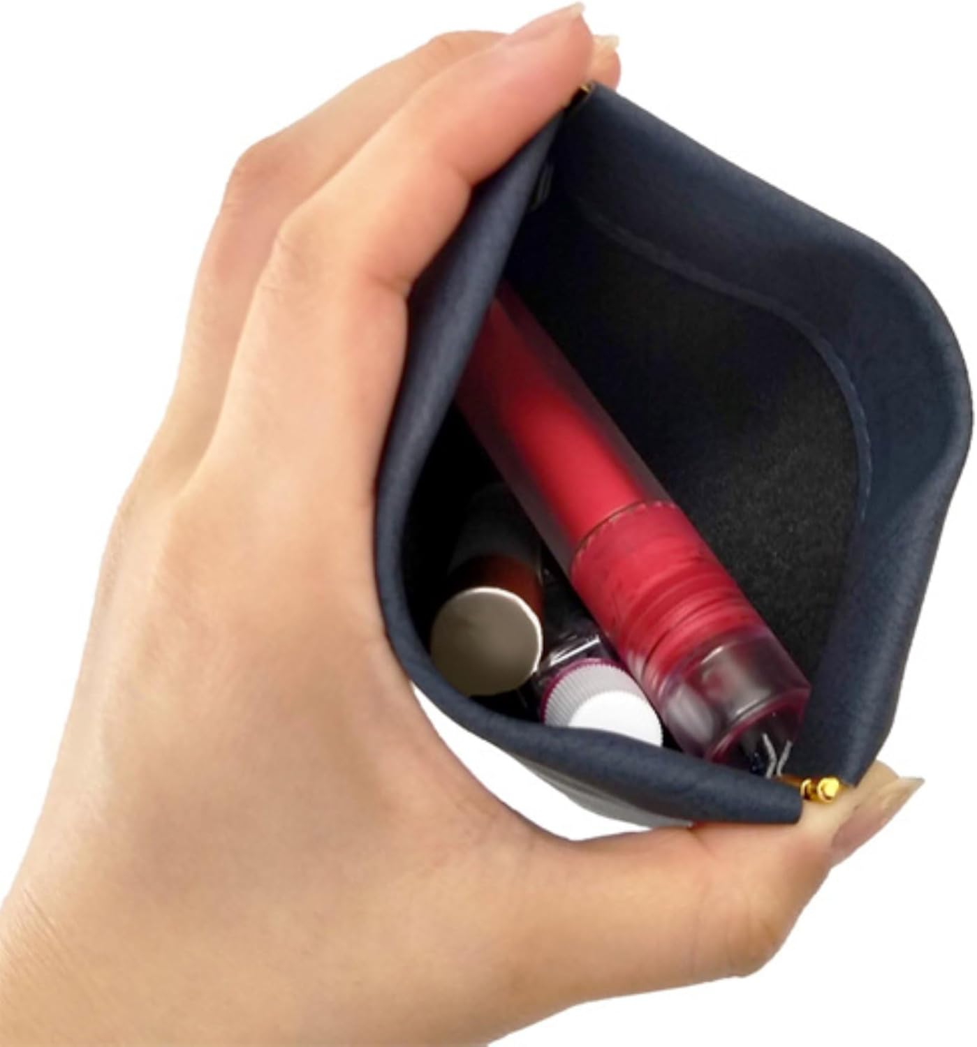 Snoopy Mini Pouch, Spring Mouth, Trinket Case, Lip Cream, Wireless Earphone Case, Eye Drop, Small Storage, Cute, Character, Snoopy & Japanese Style, 75Th Anniversary Logo, Ivory, 4.3 Inches (11 Cm) image number 5