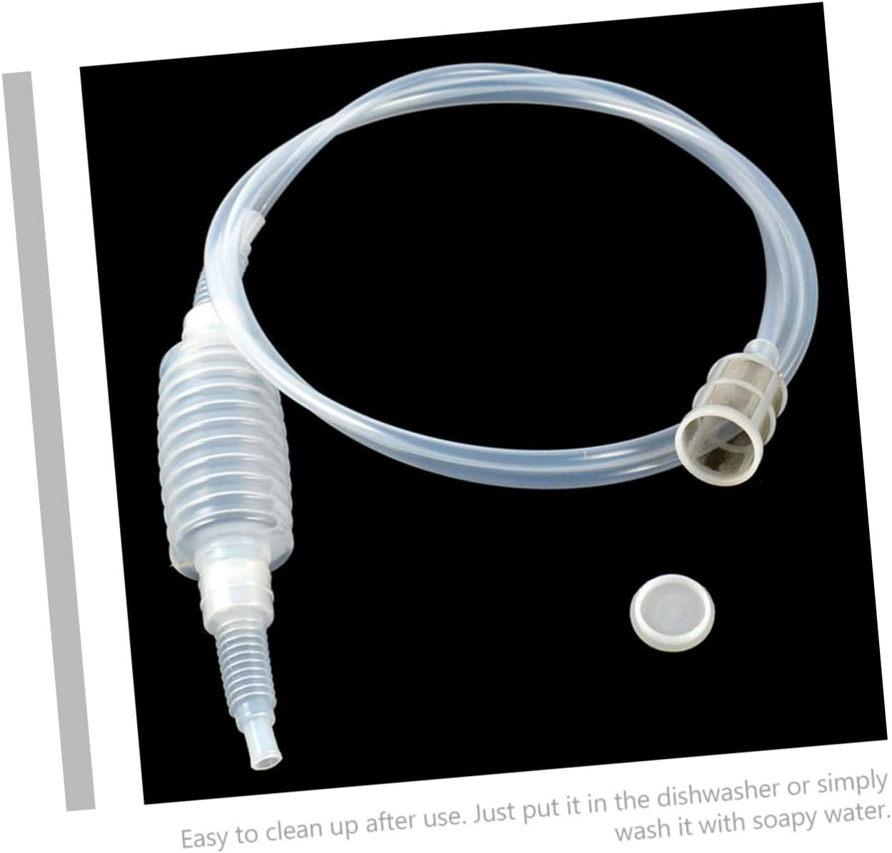 OKUMEYR 1 Set Auto Siphon Tube Hose for Wine Making Food Grade Pump Siphon Filter Soft Tube for Home Brew Wine and Beer Transfer image number 4