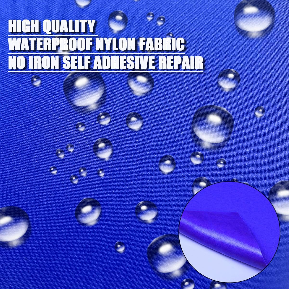 NILLOS Nylon Repair Patches, 12 PCS Self Adhesive Waterproof Fabric Repair Patches for Puffer Jackets, Coats, Tents, Sleeping Bags (5.9 X 7.87 In) image number 5