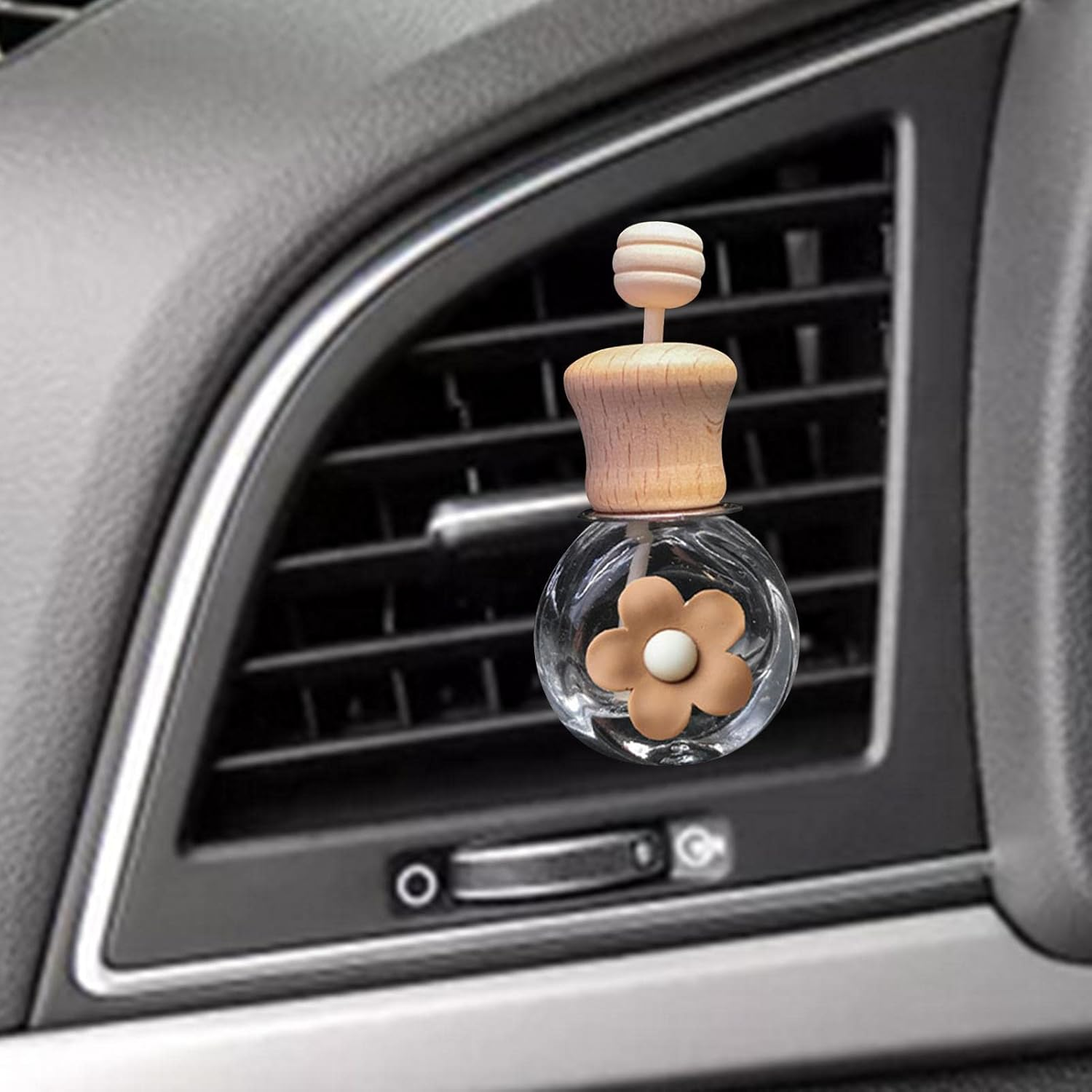 Car Diffuser Empty Bottle - Empty Essential Oil Diffuser Bottle with Cartoon Pattern,Refillable Aromatherapy Vials Clip Diffuser Vent Outlet Ornament Decoration Qincu-Au image number 3