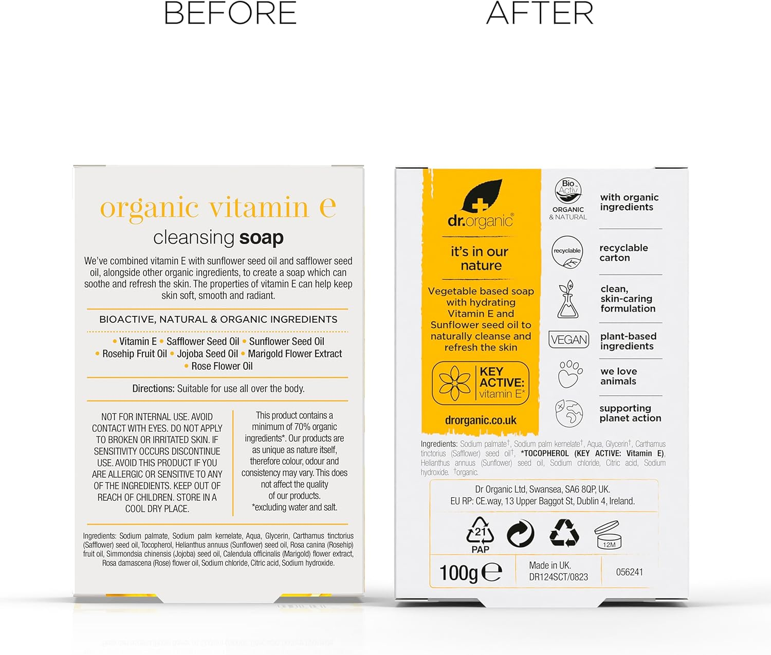 Dr Organic Vitamin E Soap 100 G