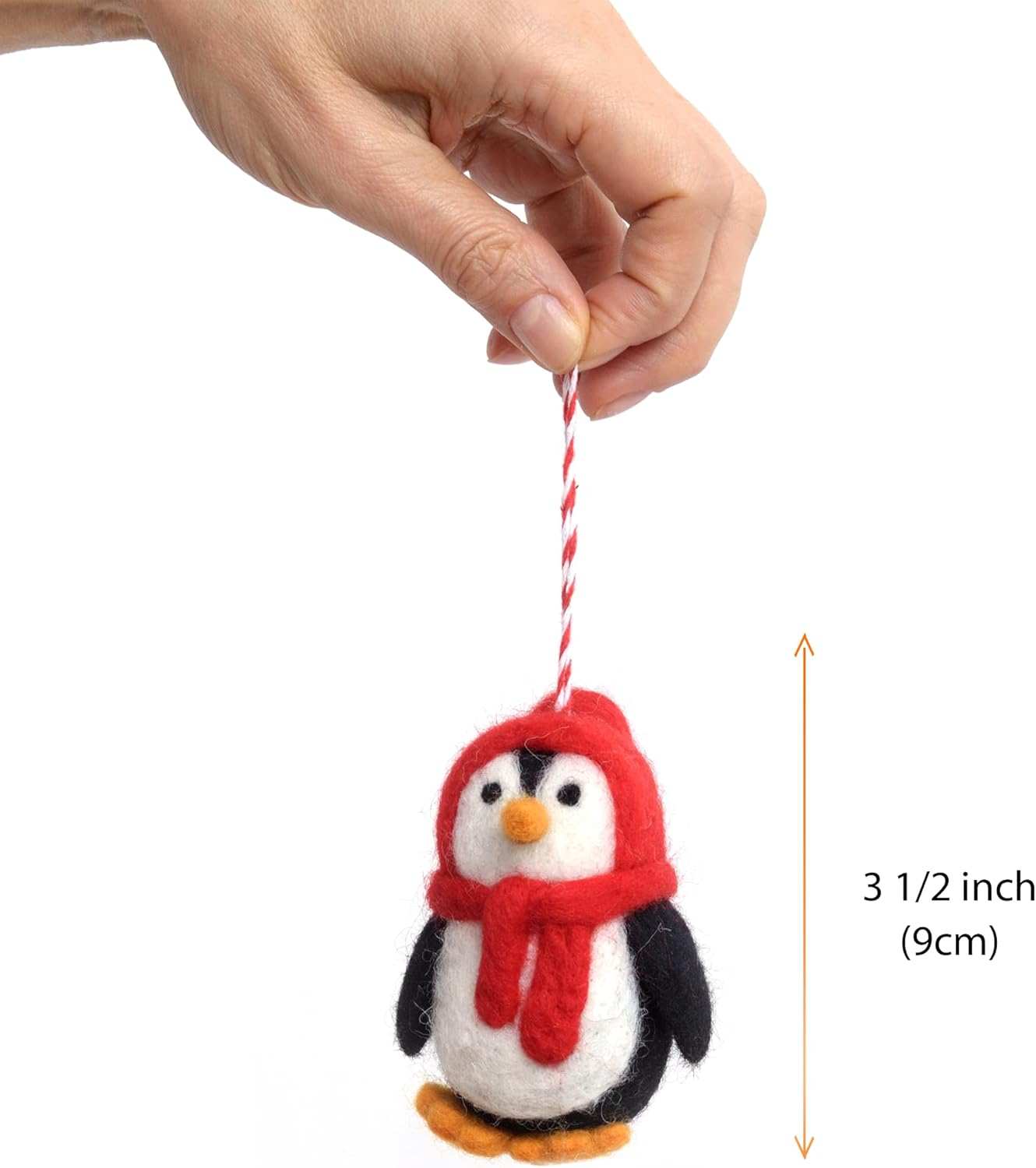 GLACIART ONE Wool Felt Christmas Ornaments Set of 10 | for Christmas Tree Decorations, Hanging Garland, Holiday Mobiles, Advent Wreath Craft or Advent Calendar Ornaments|Passive Oil Diffuser image number 1