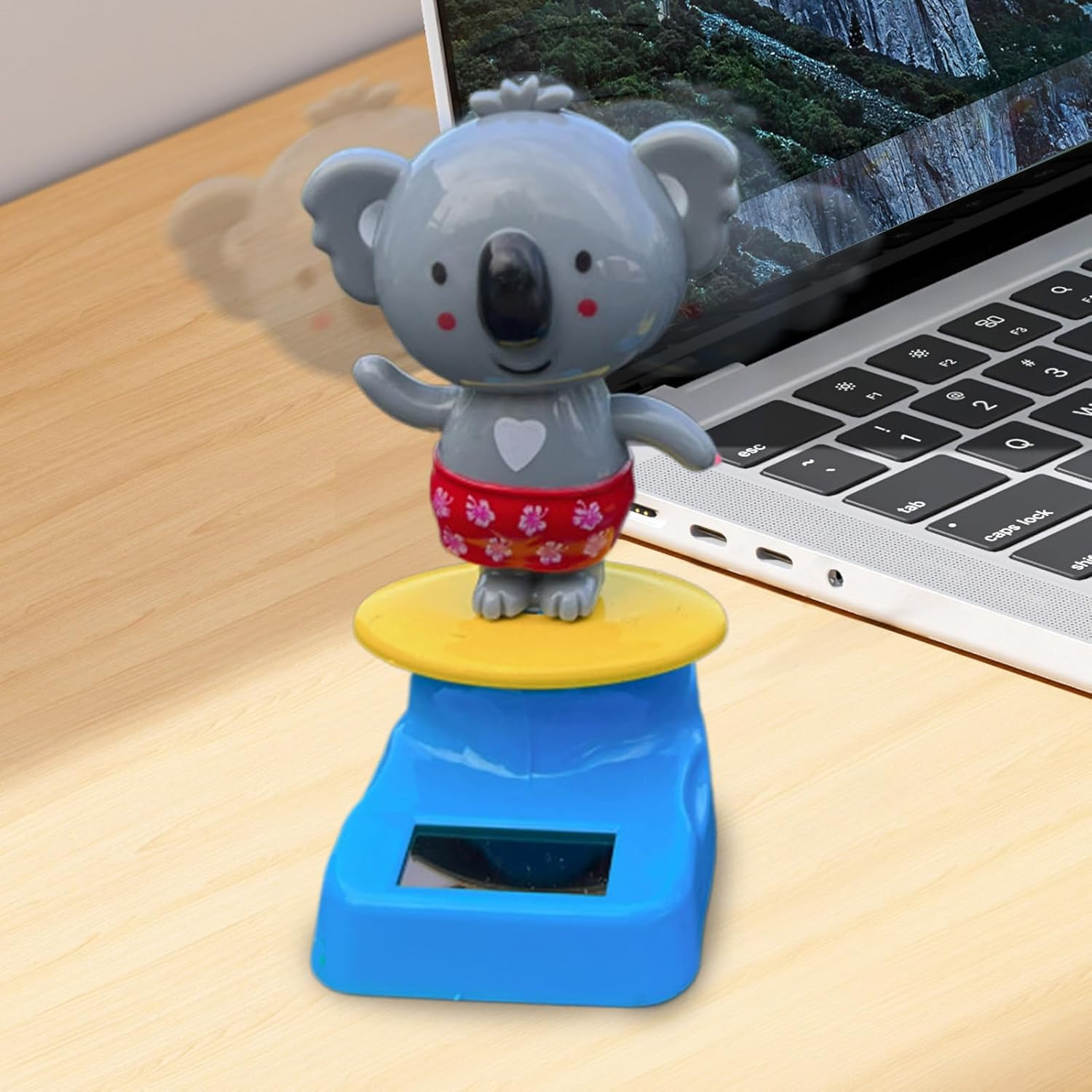 Solar Dancing Figure - Shaking Car Ornament - Solar Powered Dancing Figures Decoration,Koala Shape S Haking Head Decor, Automotive Interior Decoration for Sedan Vehicle Truck image number 6