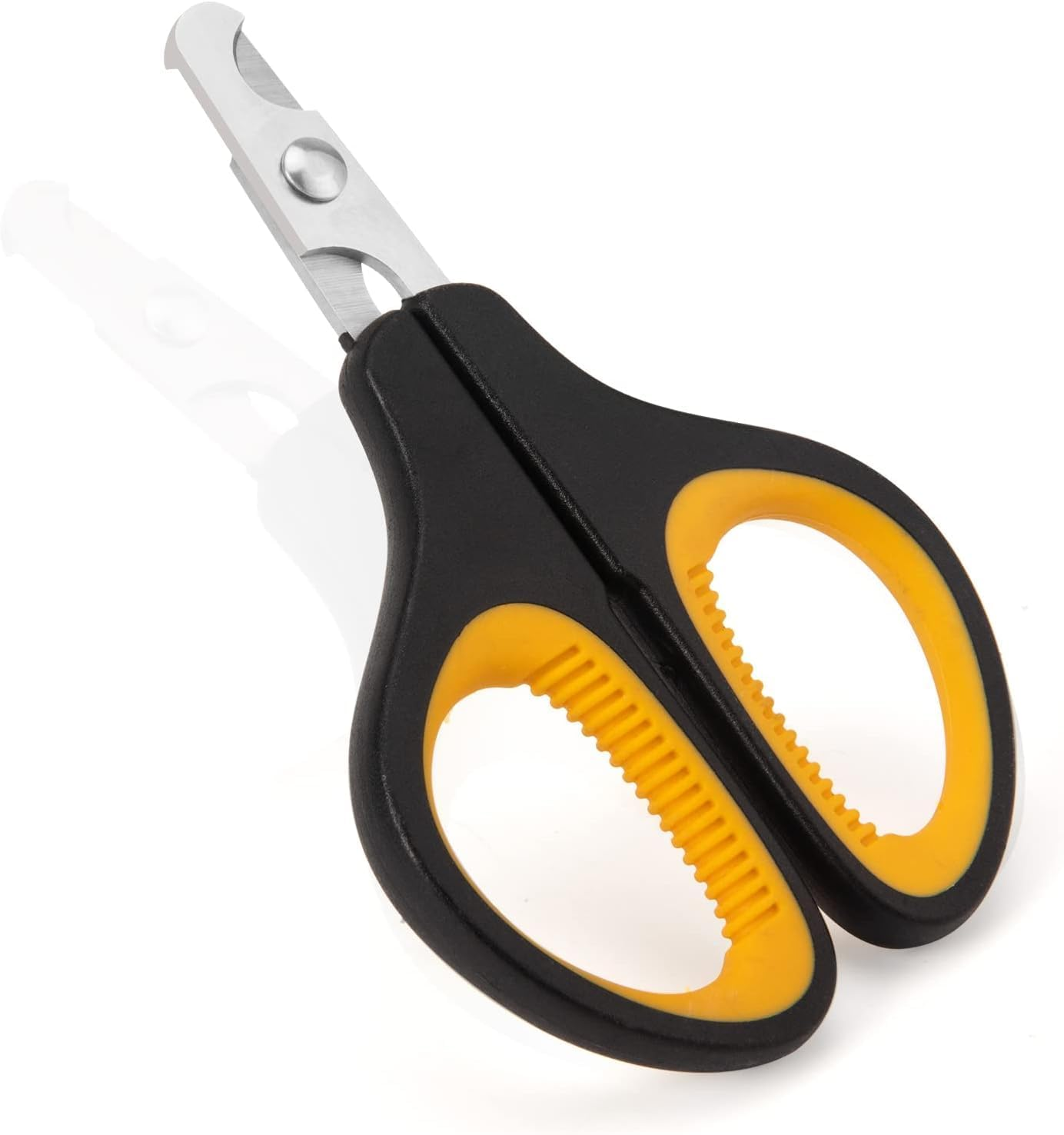 Professional Pet Nail Clipper, Small Animal Claw Trimmer, Black and Yellow image number 1