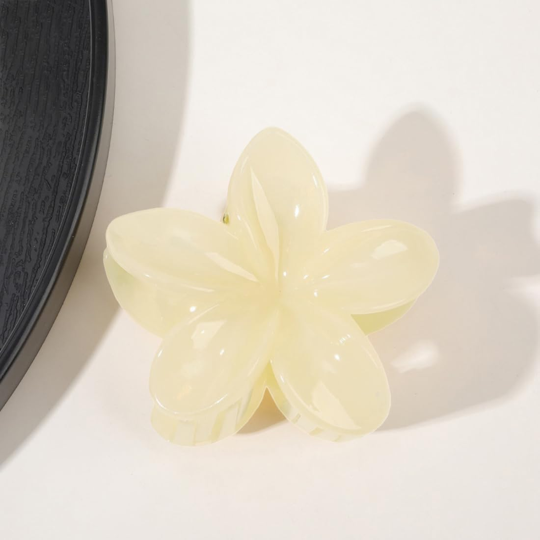 1 X Women'S Flower Hair Clips, Flower Hairpin, Hair Clips, Claw Clip, Non-Slip Plastic Hair Pin, Hair Accessories, Headpiece for Women and Girls for Daily Wear, Yellow image number 6