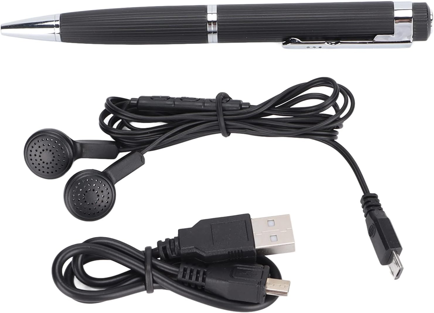 Digital Voice Recorder, Voice Recorder Pen for Meeting with HD Voice Activation, Portable Recording with MP3 Playback with Headphones, USB Rechargeable image number 6